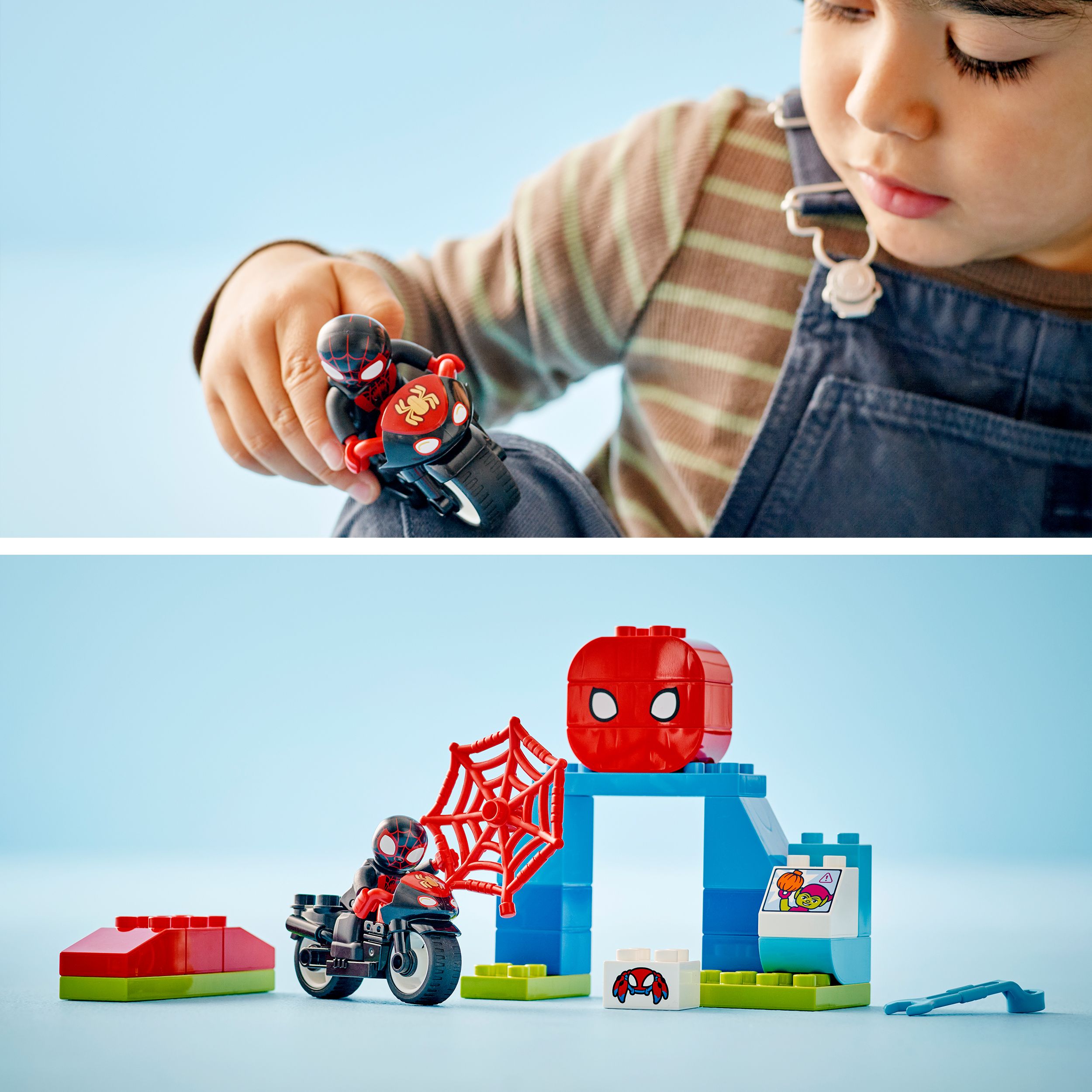 Voir la diapositive 6 : LEGO DUPLO Marvel 10424 - Marvel L'Aventure en Moto de Spin - Set Inspiré de la Série Spidey et Ses Amis Extraordinaires - Figurine Spiderman