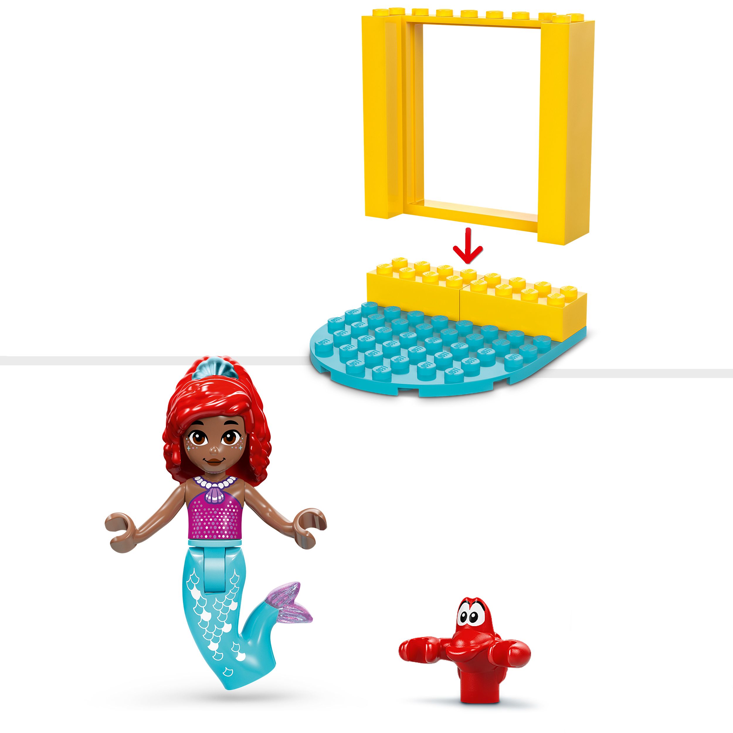 Voir la diapositive 5 : LEGO Disney 43235 -  La Scène Musicale d'Ariel, Jouet de Construction avec 2 Personnages Culte, Cadeau pour les Fans de la Série TV et le Dessin Animé