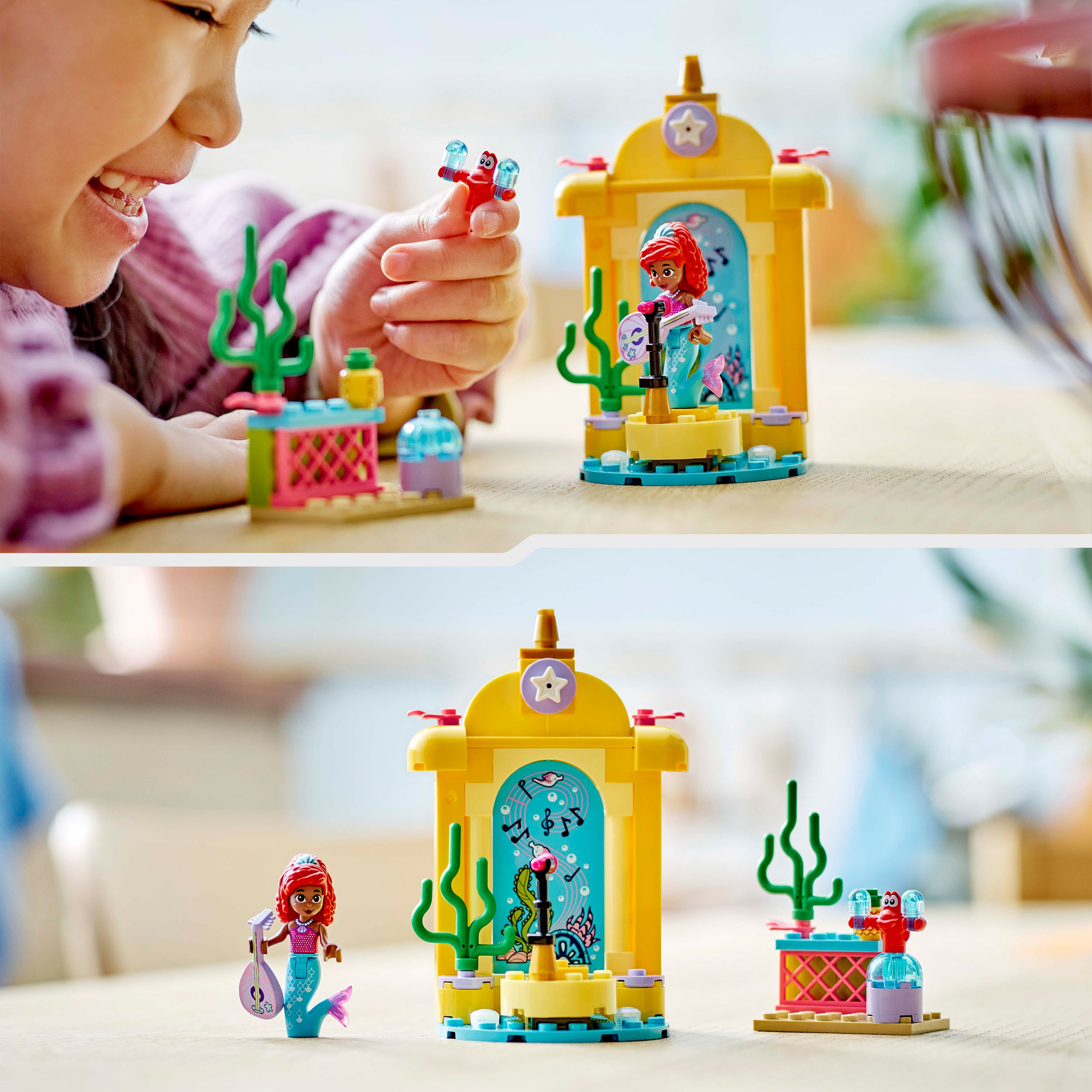 Voir la diapositive 6 : LEGO Disney 43235 -  La Scène Musicale d'Ariel, Jouet de Construction avec 2 Personnages Culte, Cadeau pour les Fans de la Série TV et le Dessin Animé