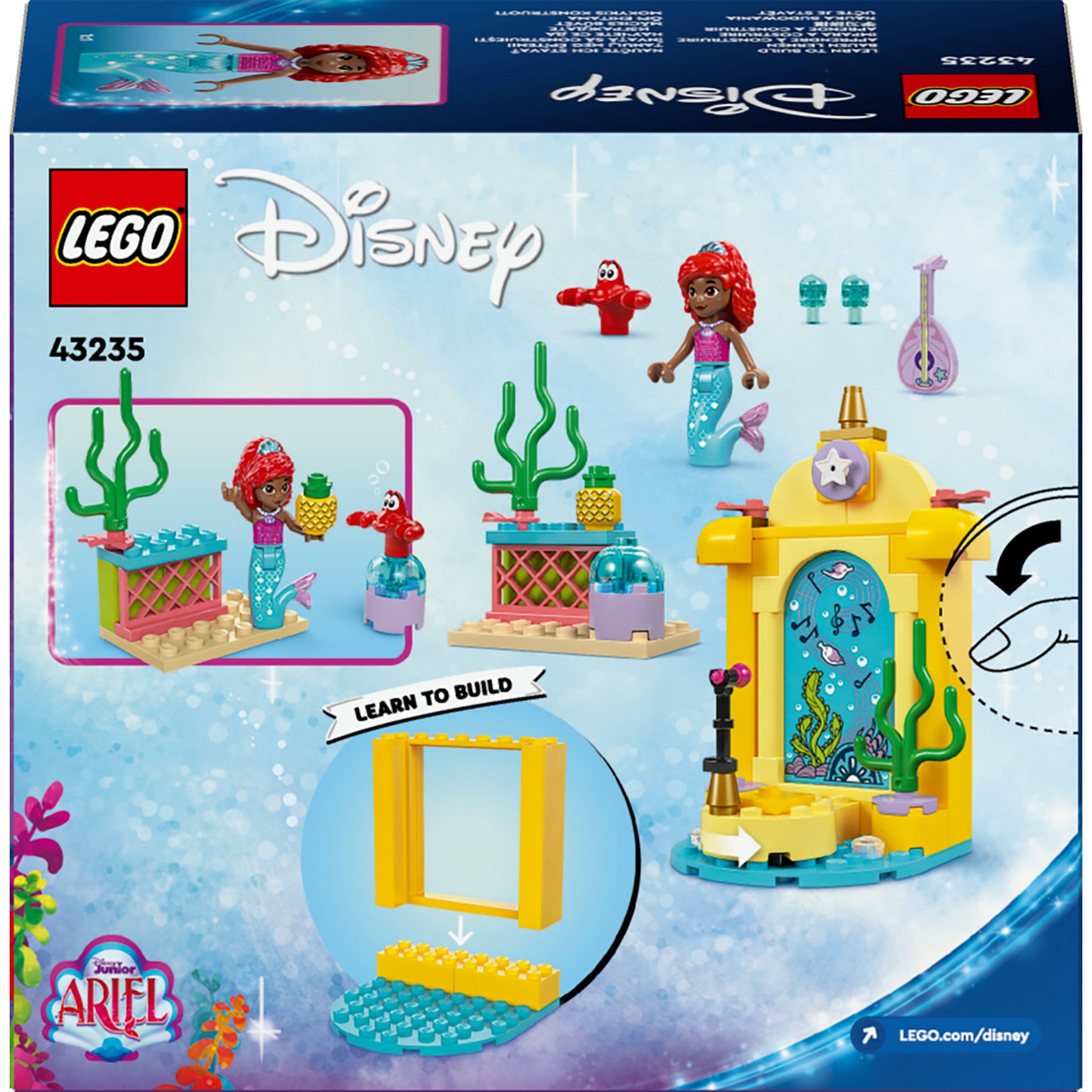 Voir la diapositive 8 : LEGO Disney 43235 -  La Scène Musicale d'Ariel, Jouet de Construction avec 2 Personnages Culte, Cadeau pour les Fans de la Série TV et le Dessin Animé