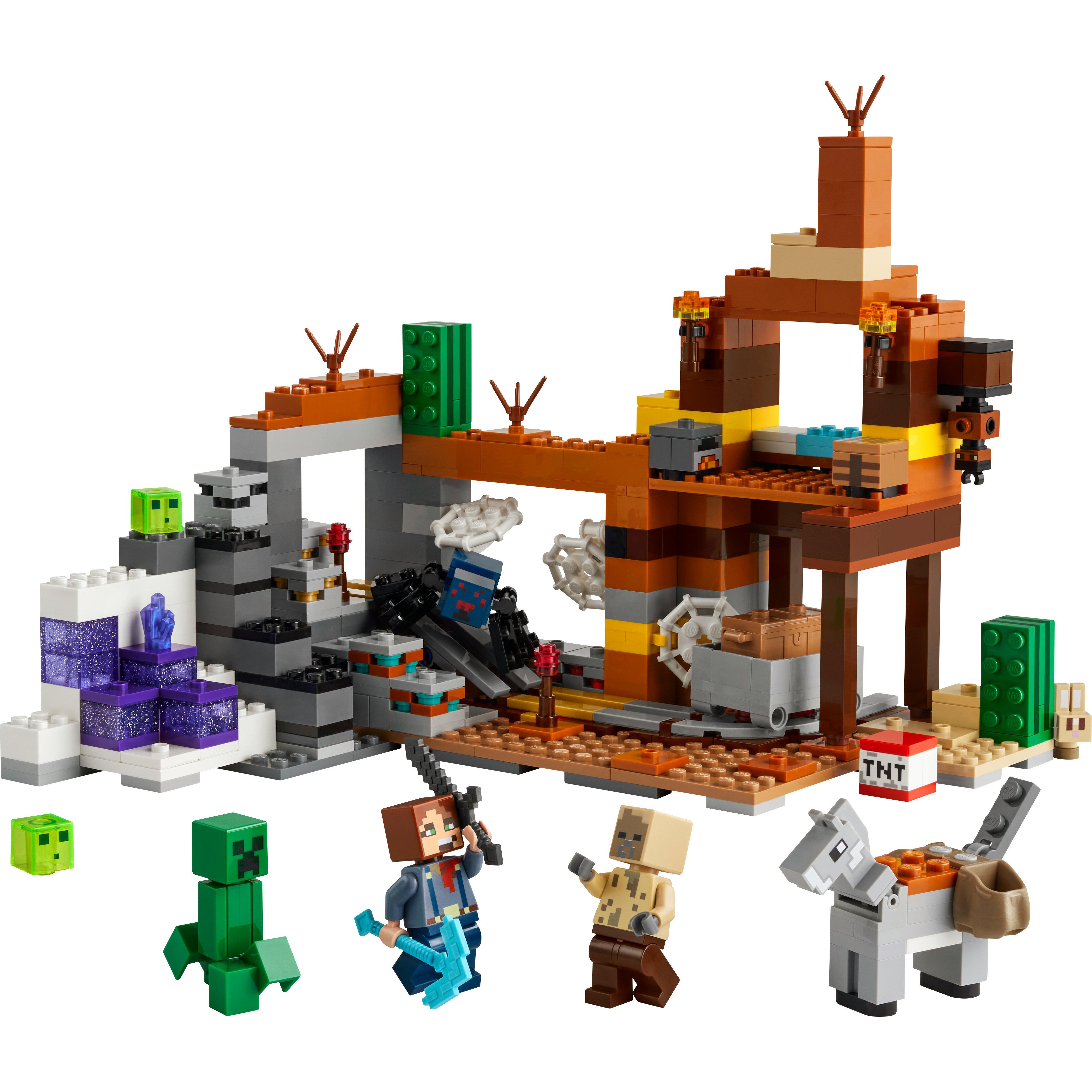 Voir la diapositive 2 : LEGO Minecraft 21263 - La Mine des Badlands - Jouet Enfant 8 Ans Inspiré du Jeu Vidéo - Set d'Exploration de Mines pour Garçons et Filles