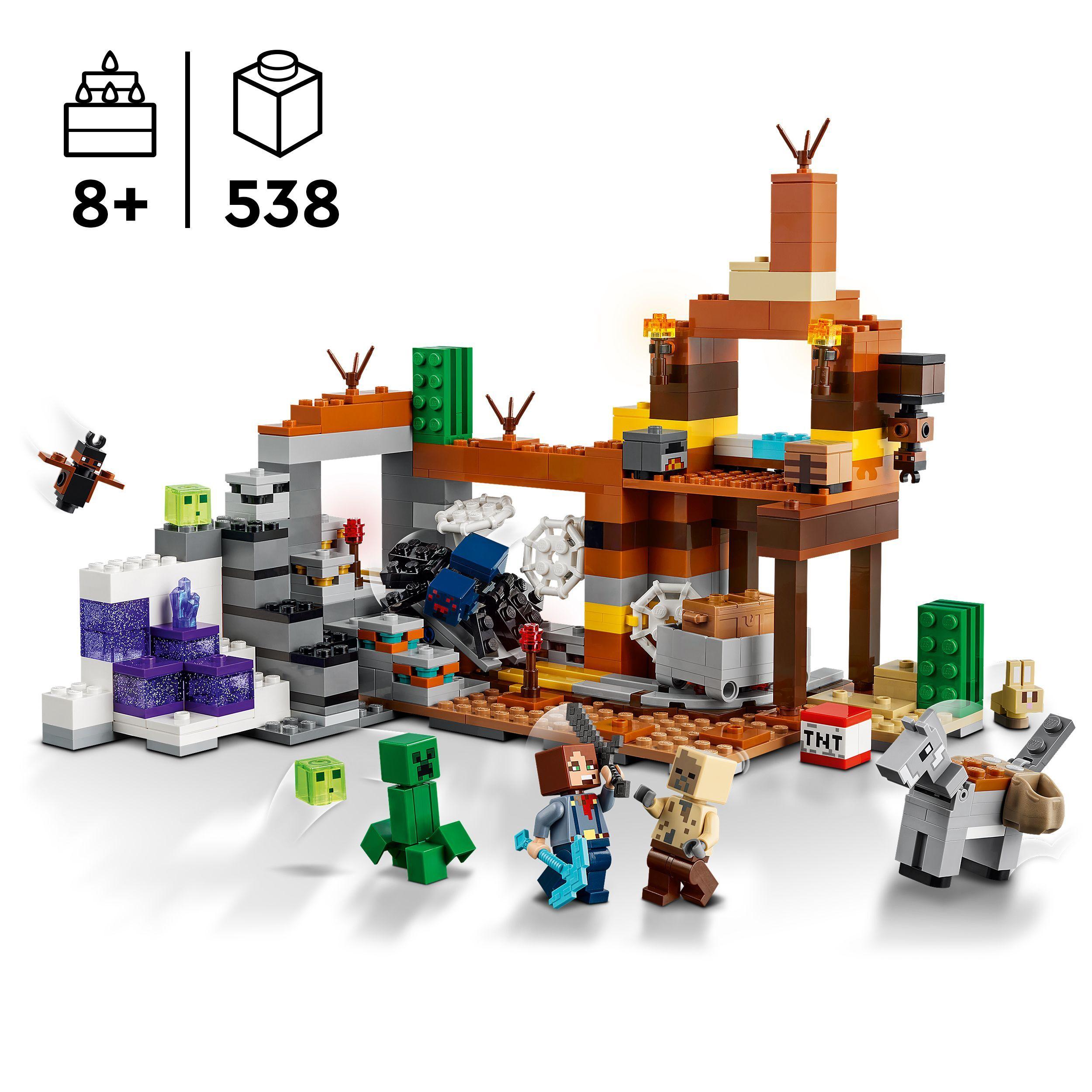 Voir la diapositive 3 : LEGO Minecraft 21263 - La Mine des Badlands - Jouet Enfant 8 Ans Inspiré du Jeu Vidéo - Set d'Exploration de Mines pour Garçons et Filles