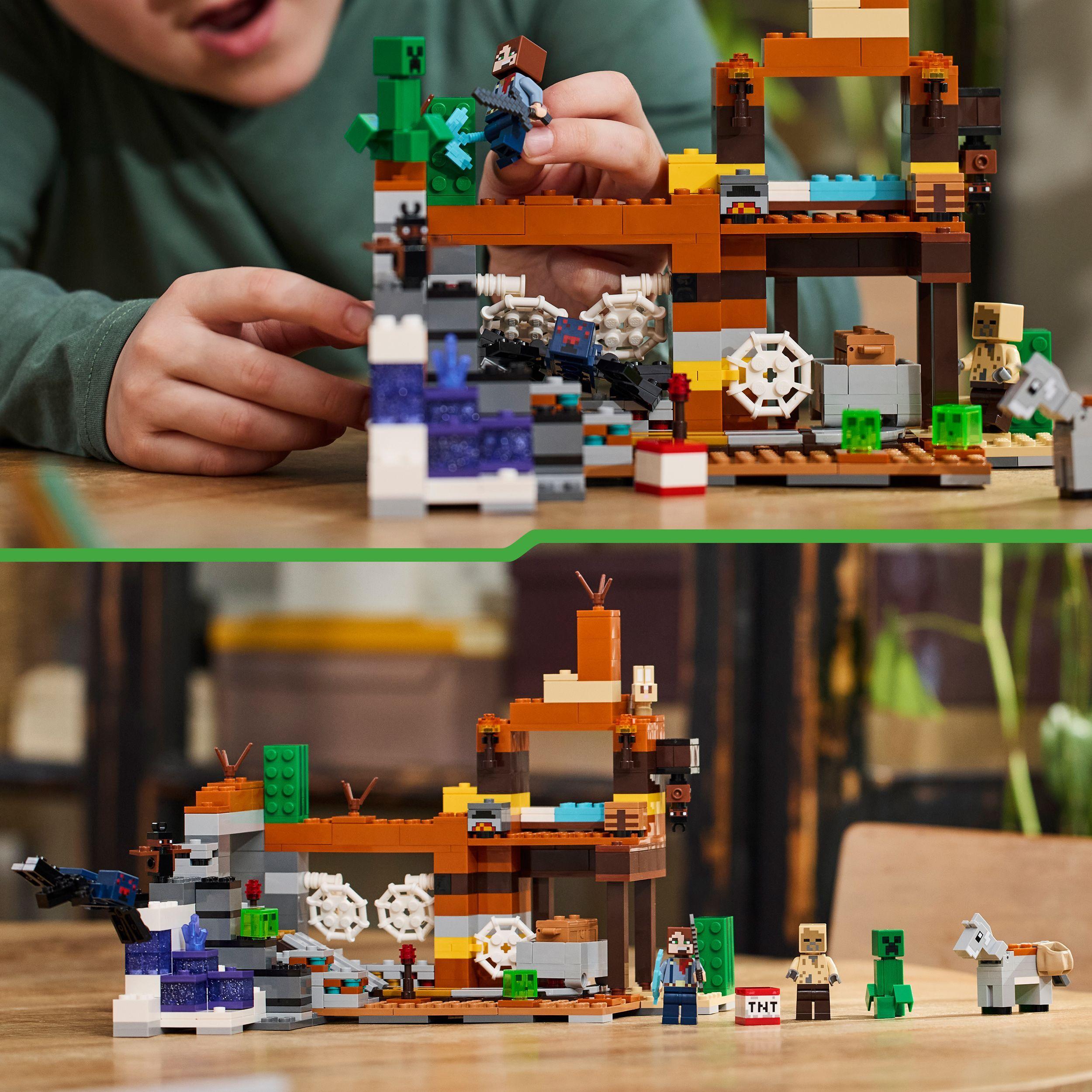 Voir la diapositive 6 : LEGO Minecraft 21263 - La Mine des Badlands - Jouet Enfant 8 Ans Inspiré du Jeu Vidéo - Set d'Exploration de Mines pour Garçons et Filles