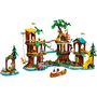 Voir la diapositive 2 : LEGO Friends 42631 -  La Cabane Dans l'Arbre de la Base de Loisirs - Set de Plein Air à Construire - 5 Mini-poupées et 5 Animaux