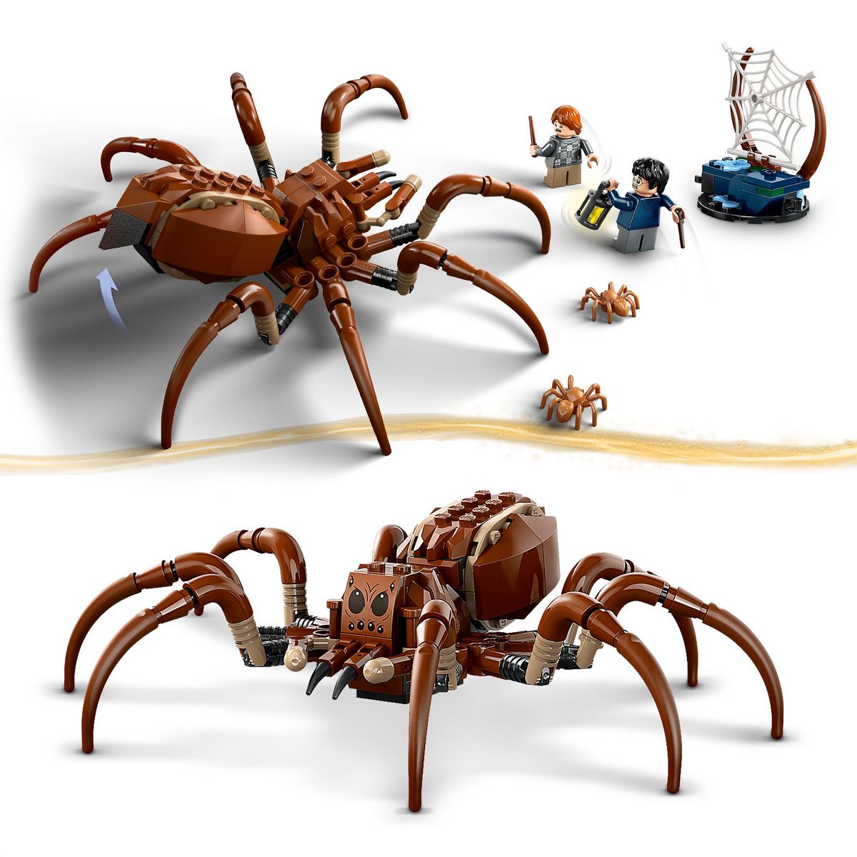 LEGO Harry Potter 76434 - Aragog dans la Forêt interdite - Set avec des Araignées - Figurines de Créatures Magiques - 2 Minifigurines des Personnages