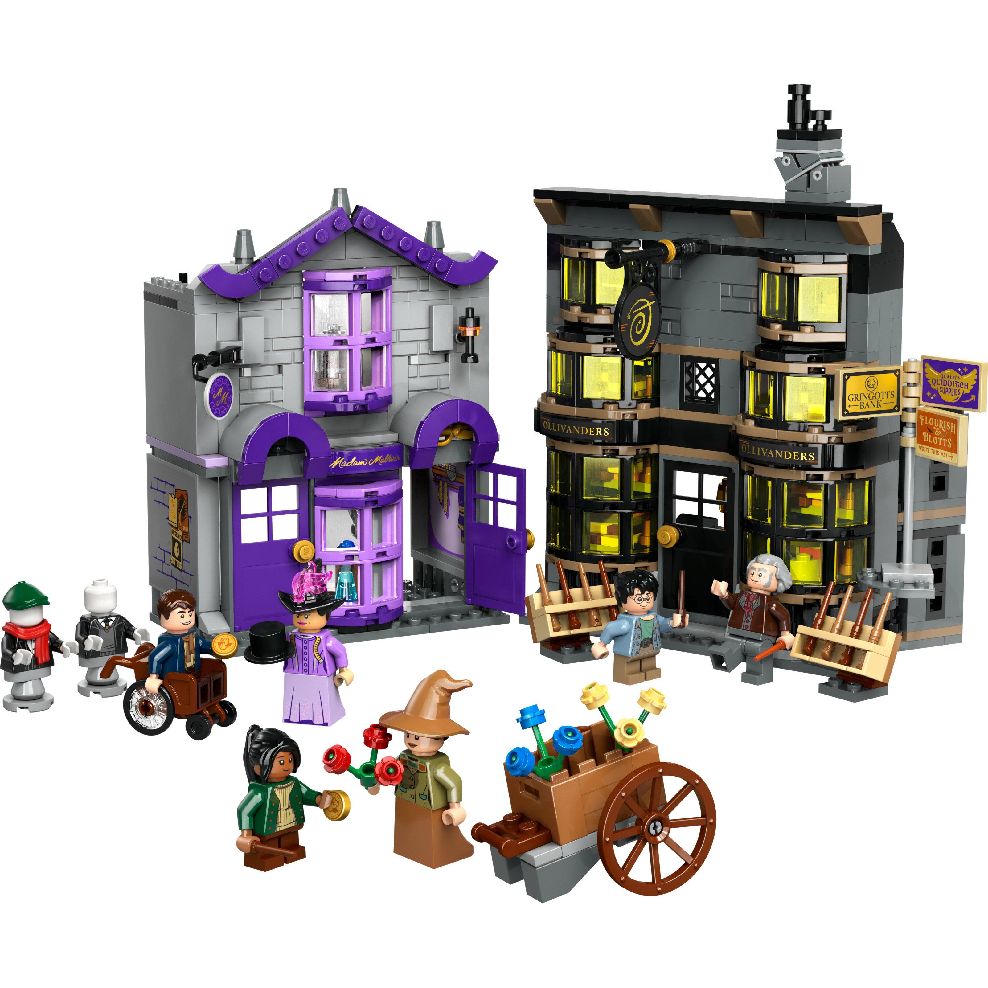 Voir la diapositive 2 : LEGO Harry Potter 76439 - Ollivander et Madame Guipure, Prêt-à-porter Pour Mages et Sorciers - Boutiques du Chemin de Traverse