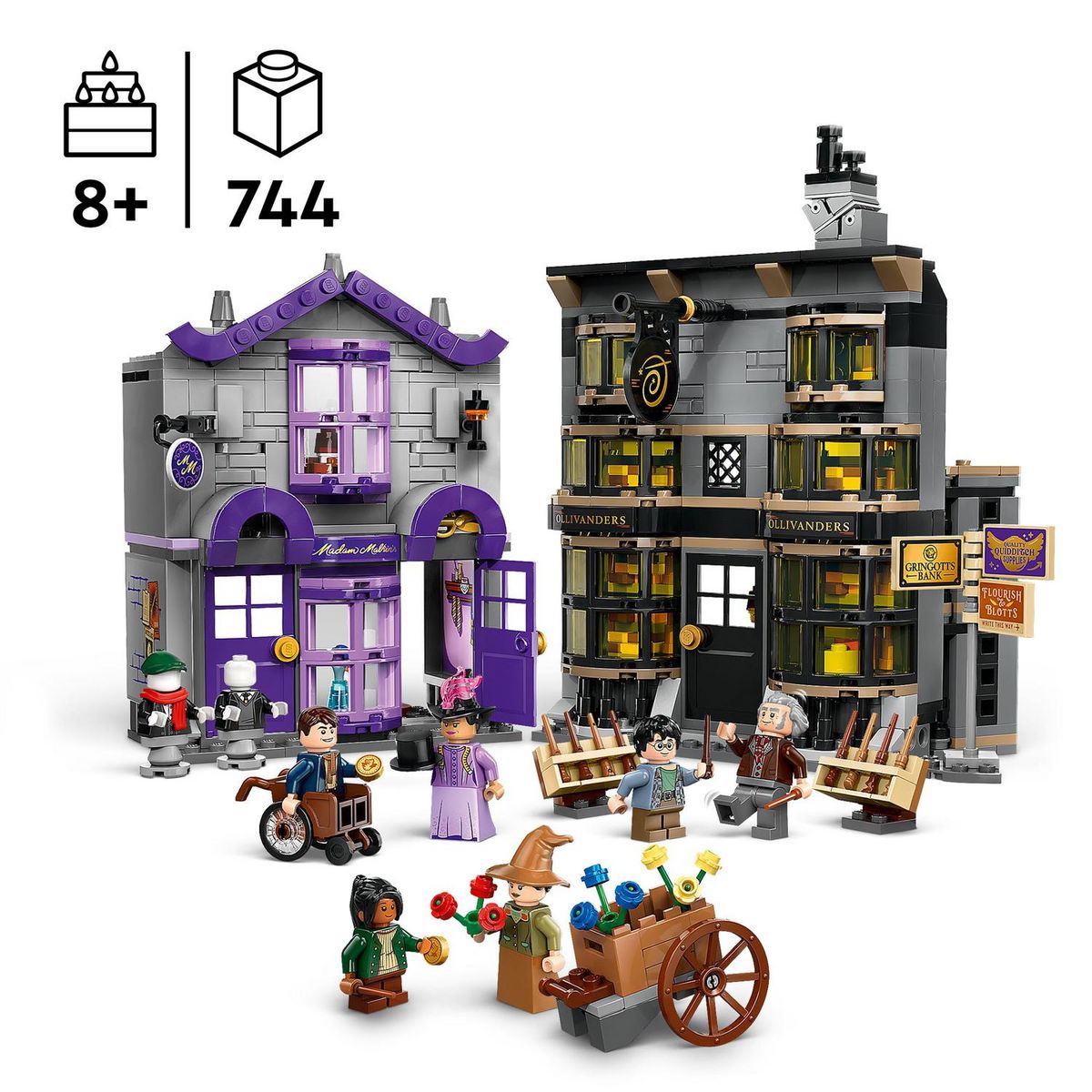 LEGO Harry Potter 76439 - Ollivander et Madame Guipure, Prêt-à-porter Pour Mages et Sorciers - Boutiques du Chemin de Traverse