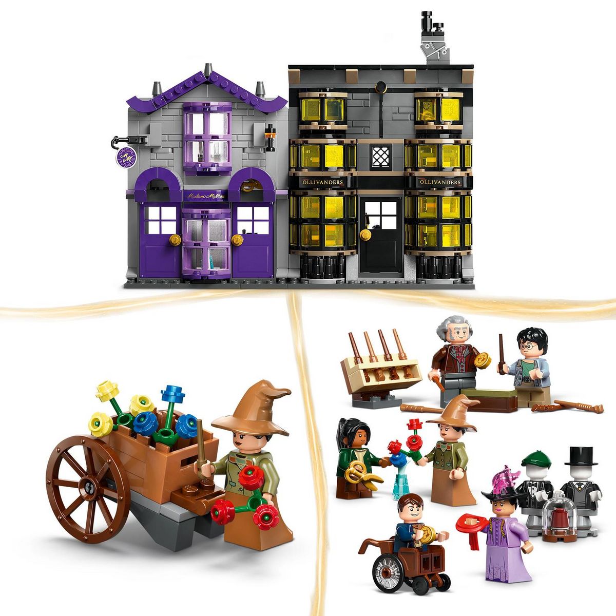LEGO Harry Potter 76439 - Ollivander et Madame Guipure, Prêt-à-porter Pour Mages et Sorciers - Boutiques du Chemin de Traverse