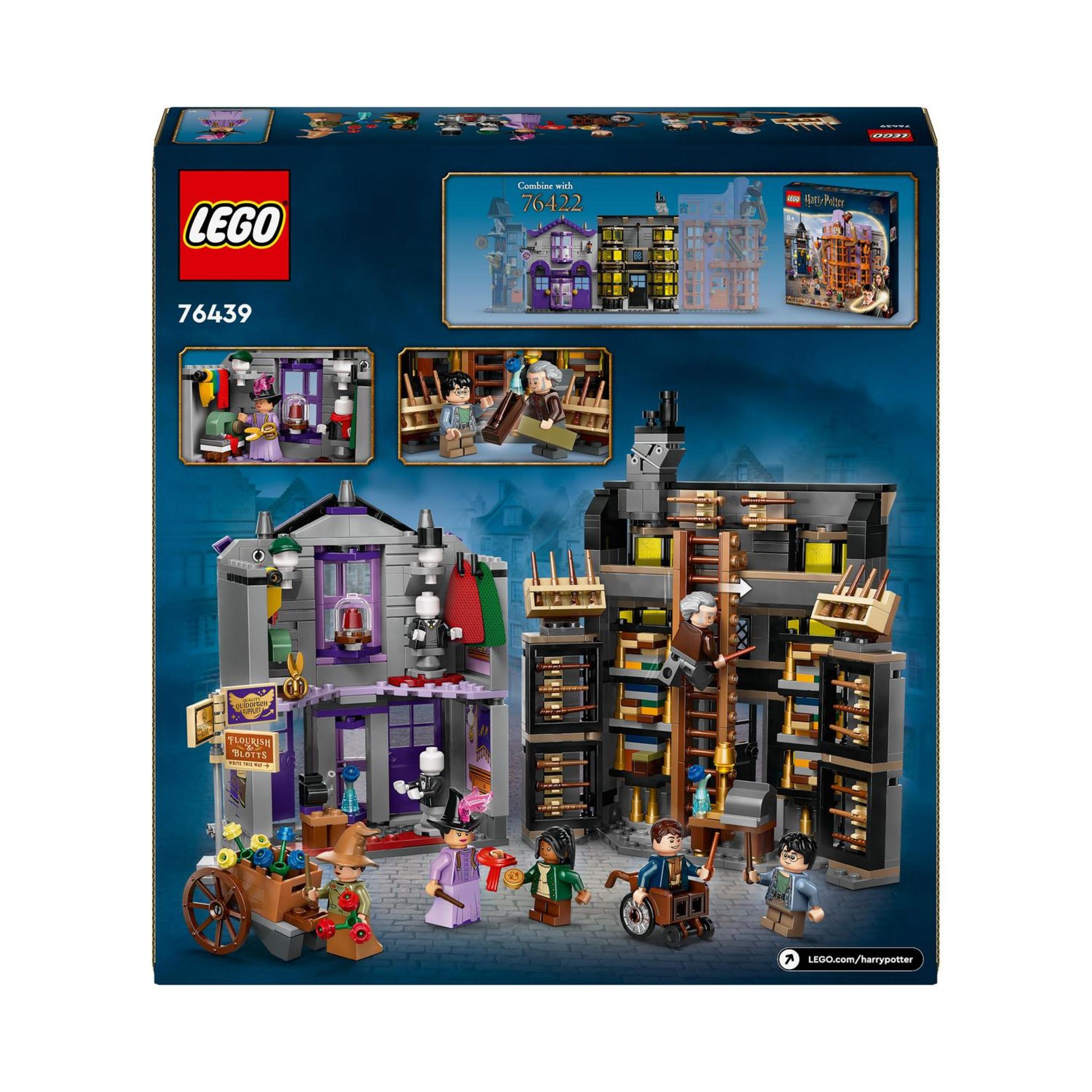 Voir la diapositive 8 : LEGO Harry Potter 76439 - Ollivander et Madame Guipure, Prêt-à-porter Pour Mages et Sorciers - Boutiques du Chemin de Traverse