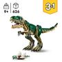 Voir la diapositive 3 : LEGO Creator 31151 - T-Rex -  Dinosaure Jouet à Transformer en Tricératops ou en Ptérodactyle - Set de Construction