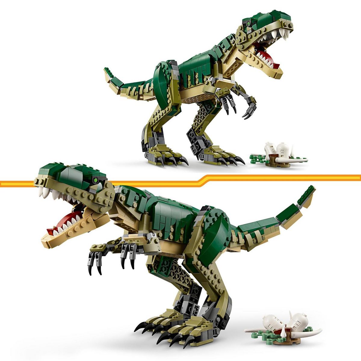 LEGO Creator 31151 - T-Rex -  Dinosaure Jouet à Transformer en Tricératops ou en Ptérodactyle - Set de Construction