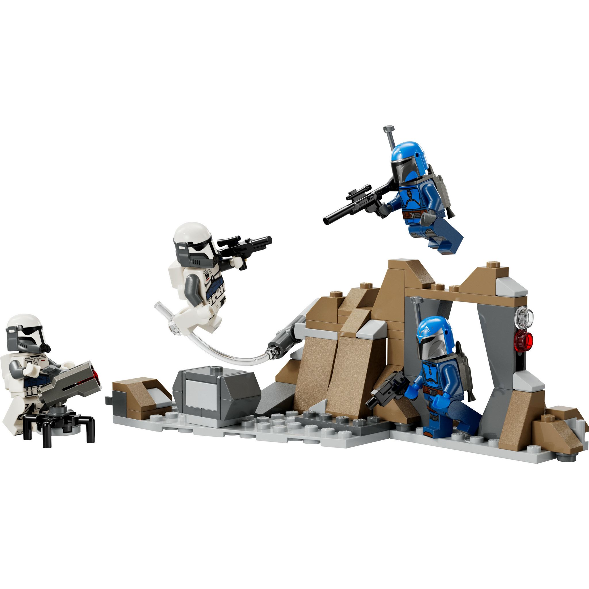 Voir la diapositive 2 : LEGO Star Wars 75373 - Pack de Combat de l'Embuscade sur Mandalore - Jouet de Construction pour Enfants à Collectionner