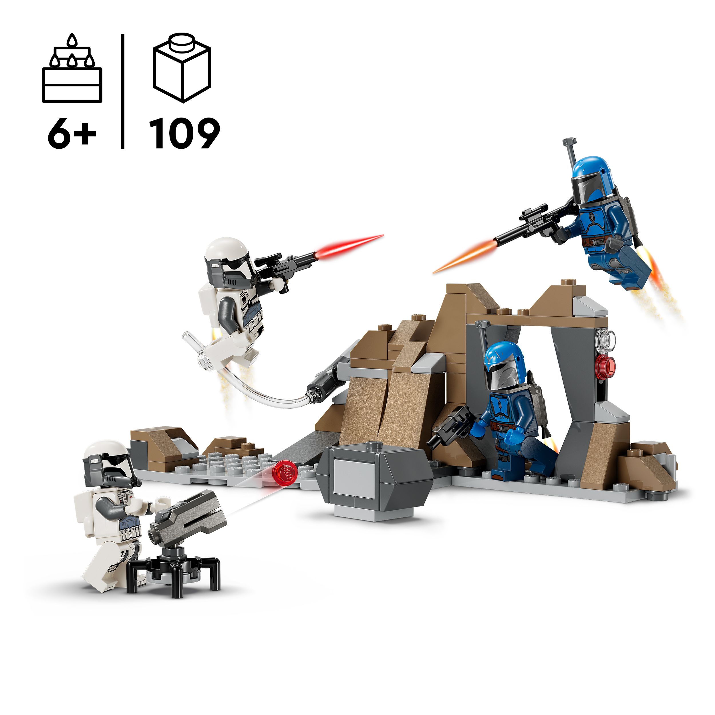 Voir la diapositive 3 : LEGO LEGO® Star Wars 75373 Pack de combat de l’embuscade sur Mandalore - Jouet de construction