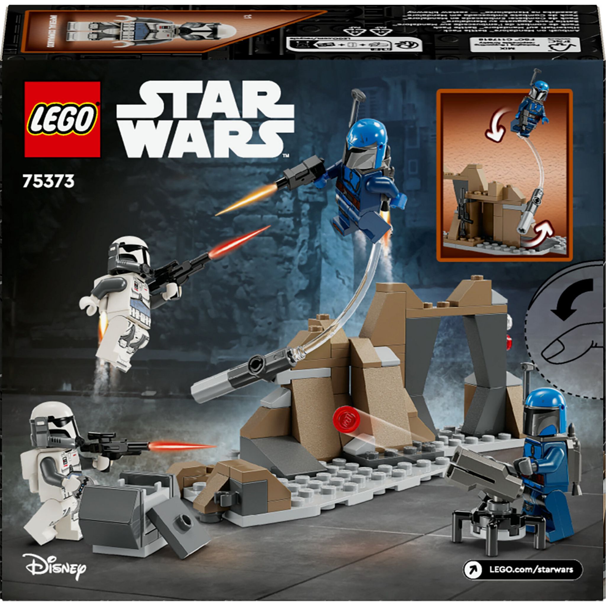 Voir la diapositive 7 : LEGO Star Wars 75373 - Pack de Combat de l'Embuscade sur Mandalore - Jouet de Construction pour Enfants à Collectionner