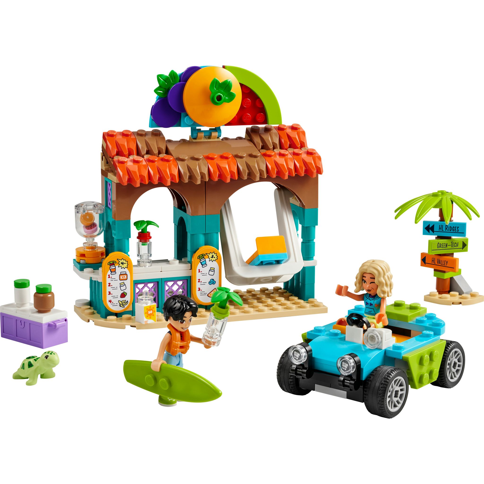 Voir la diapositive 2 : LEGO Friends 42625 -  Le Bar à Smoothies de la Plage - Jouet sur le Thème de la Nourriture - Cadeau de Jeu de Rôle