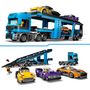 Voir la diapositive 4 : LEGO City 60408 - Le Camion de Transport de Voitures de Sport - Set de 4 Véhicules Pour Enfants dès 7 Ans - Cadeau de Fête ou d'Anniversaire pour Garçons et Filles - 4 Minifigurines pour le Jeu de Rôle