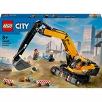 LEGO City 60420 - La Pelleteuse de Chantier Jaune, Jouet Pour Enfants Garçons et Filles dès 8 Ans, Cadeau de Fêtes ou d'Anniversaire, Minifigurines de Conducteur, Ouvrier et Architecte
