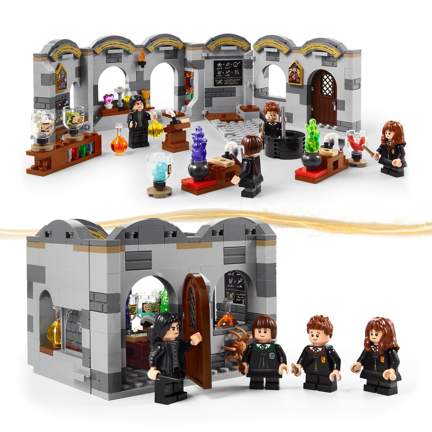 Voir la diapositive 4 : LEGO Harry Potter 76431 - Le château de Poudlard : le Cours de Potions - Salle de Classe à Construire - Jouet de Sorcier pour Enfants - Cadeau Magique Pour les Enfants dès 8 Ans
