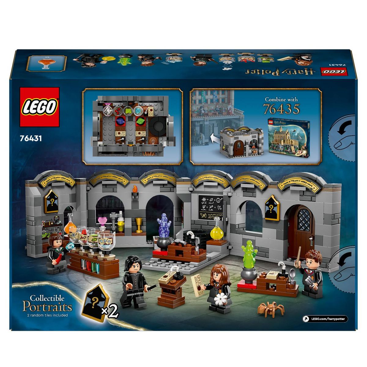 LEGO Harry Potter 76431 - Le château de Poudlard : le Cours de Potions - Salle de Classe à Construire - Jouet de Sorcier pour Enfants - Cadeau Magique Pour les Enfants dès 8 Ans