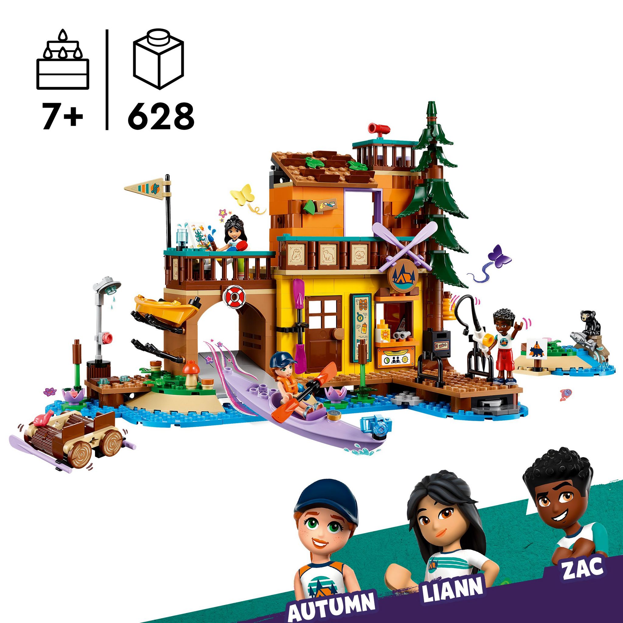 Voir la diapositive 3 : LEGO Friends 42626 - Sports Aquatiques à la Base d'Aventure - Jouet de Construction pour Enfants