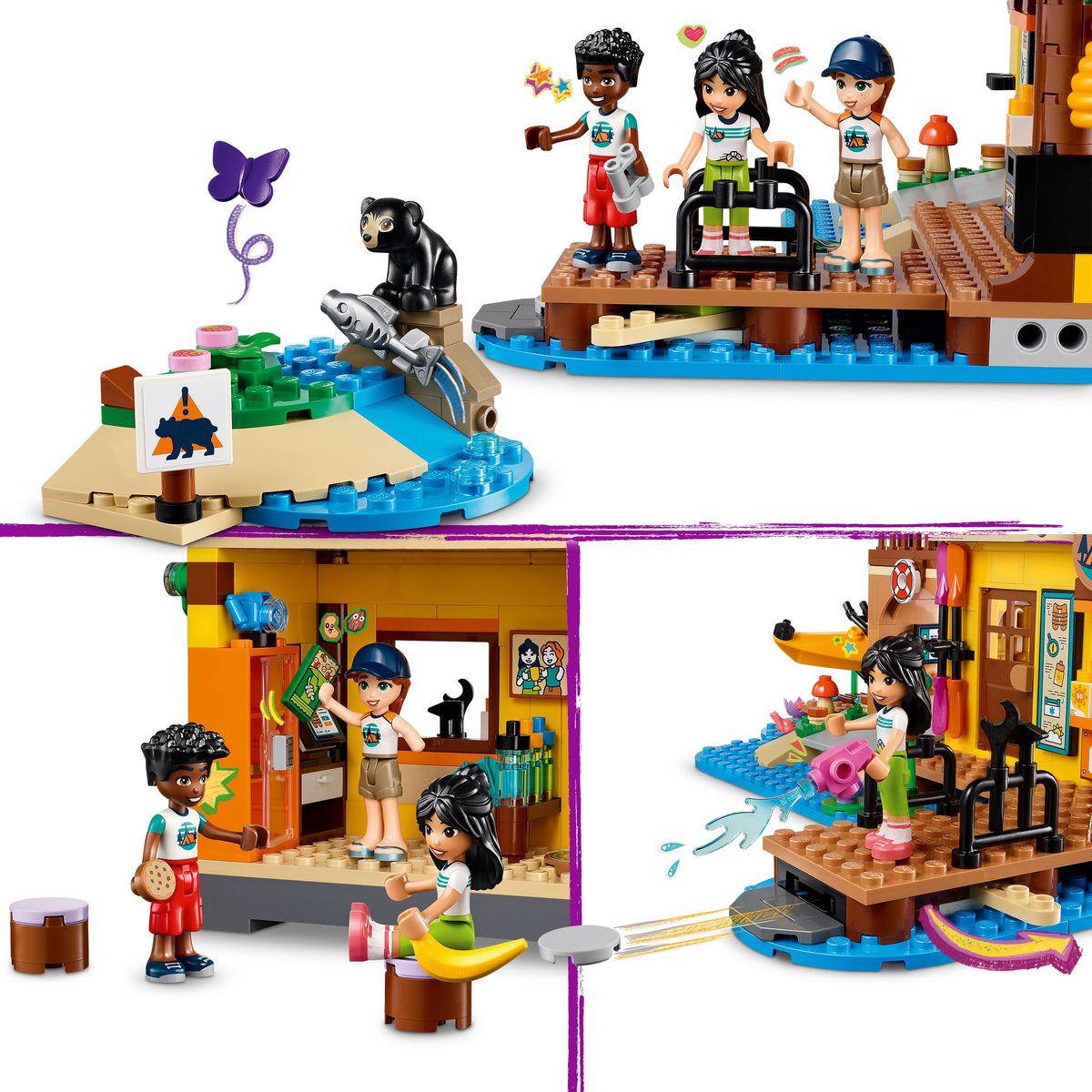 LEGO Friends 42626 - Sports Aquatiques à la Base d'Aventure - Jouet de Construction pour Enfants