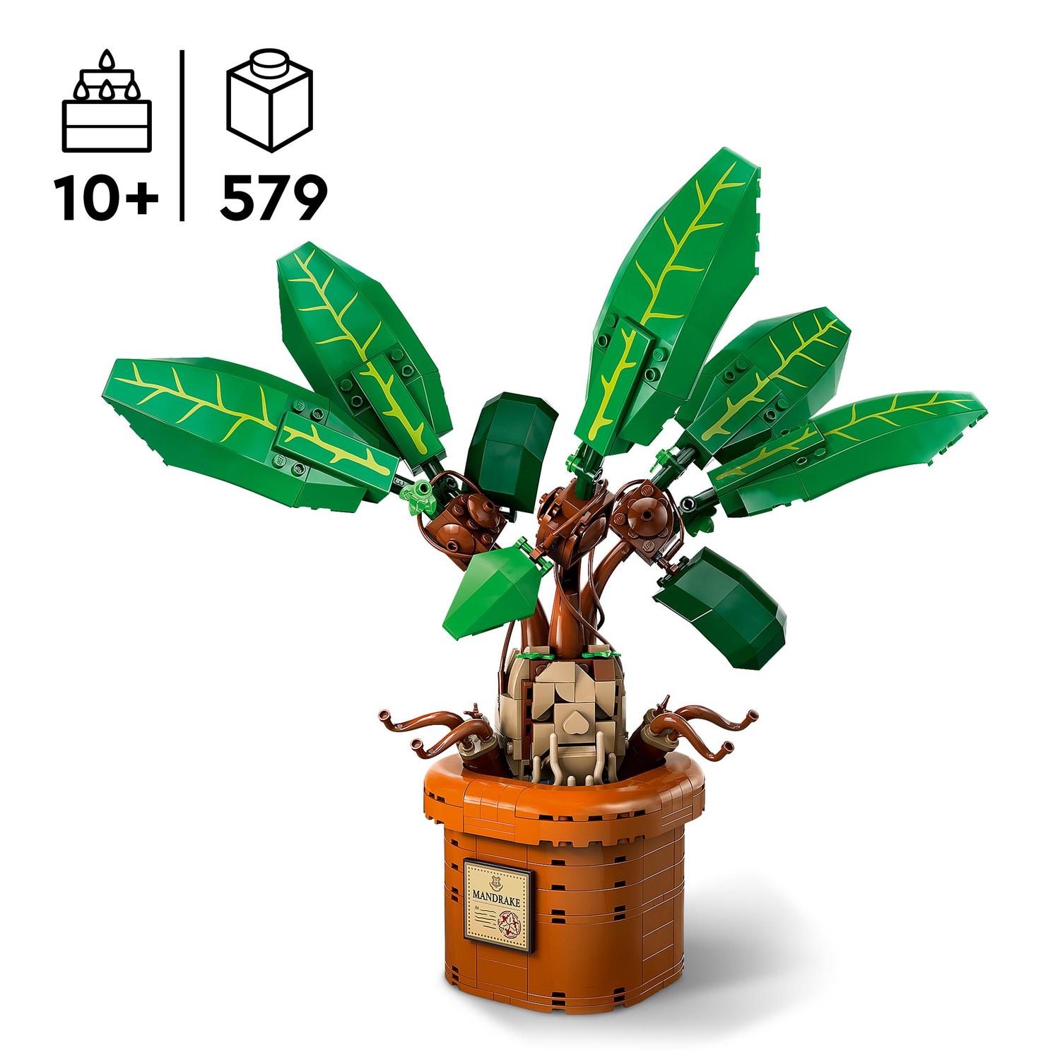 Voir la diapositive 3 : LEGO Harry Potter 76433 -  Mandragore - Plante et pot - Créature magique