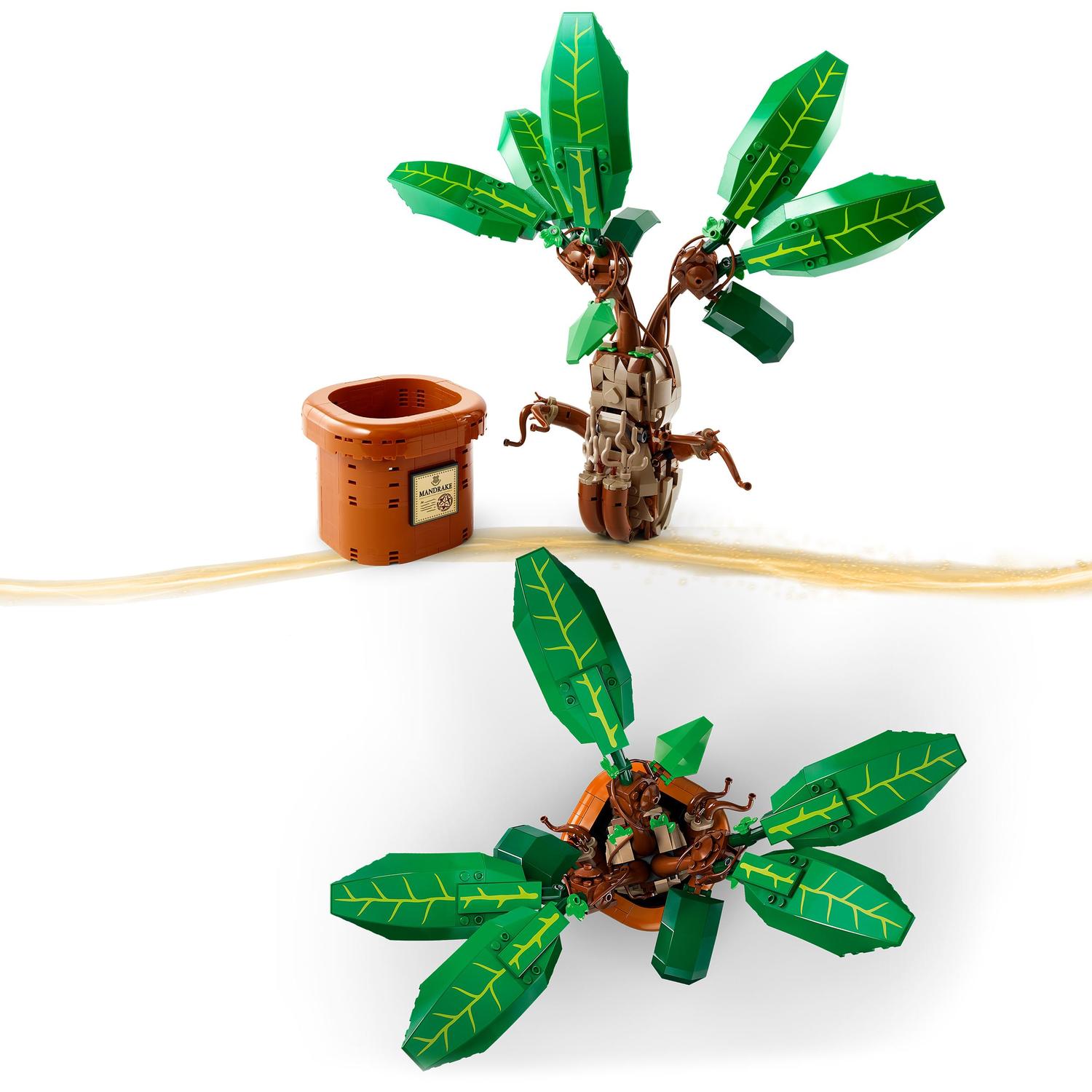 Voir la diapositive 4 : LEGO Harry Potter 76433 -  Mandragore - Plante et pot - Créature magique