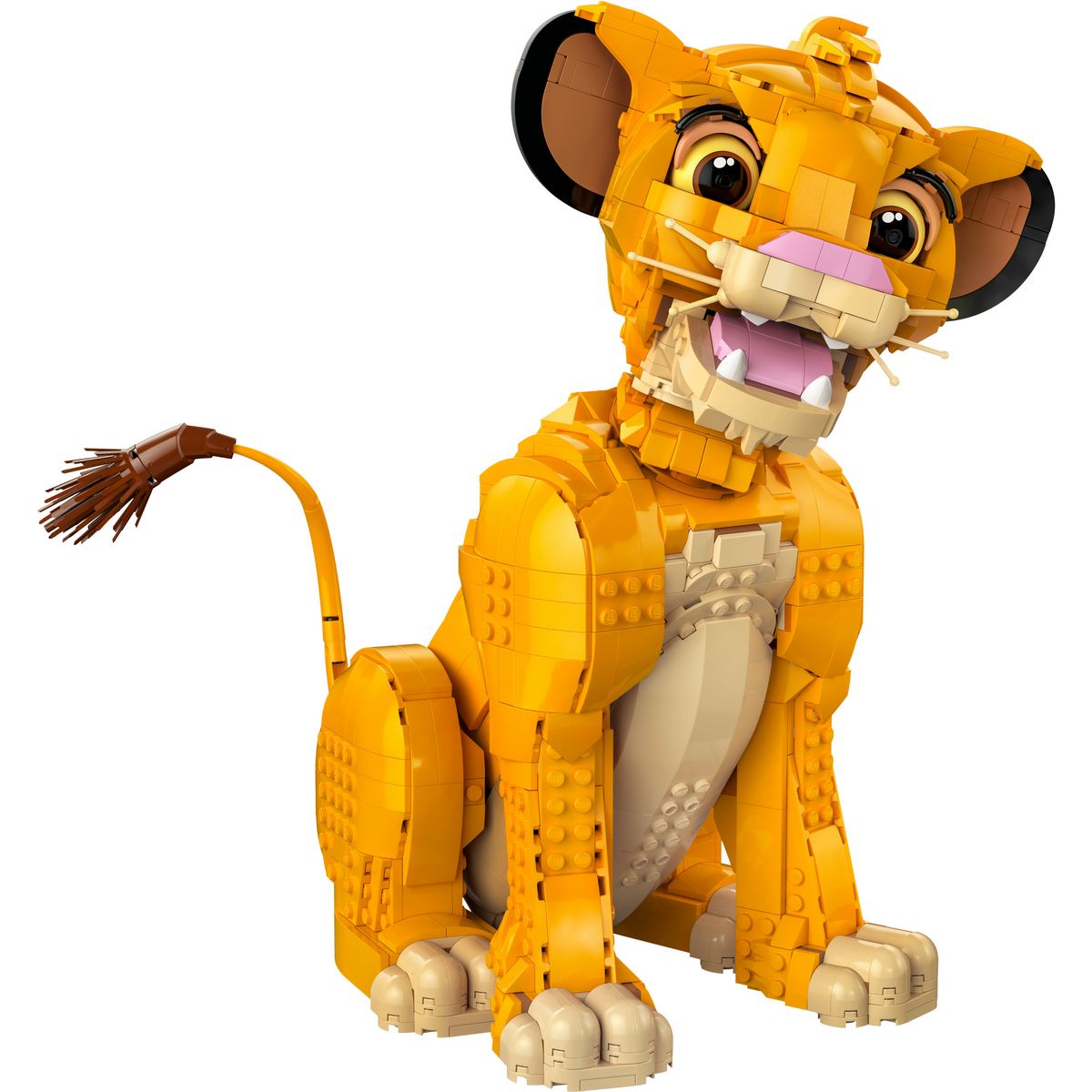 LEGO Disney 43247 - Simba, le Jeune Roi Lion, Set de Construction pour Adultes, Figurine d'Animal Collector, Activité Relaxante et Créative
