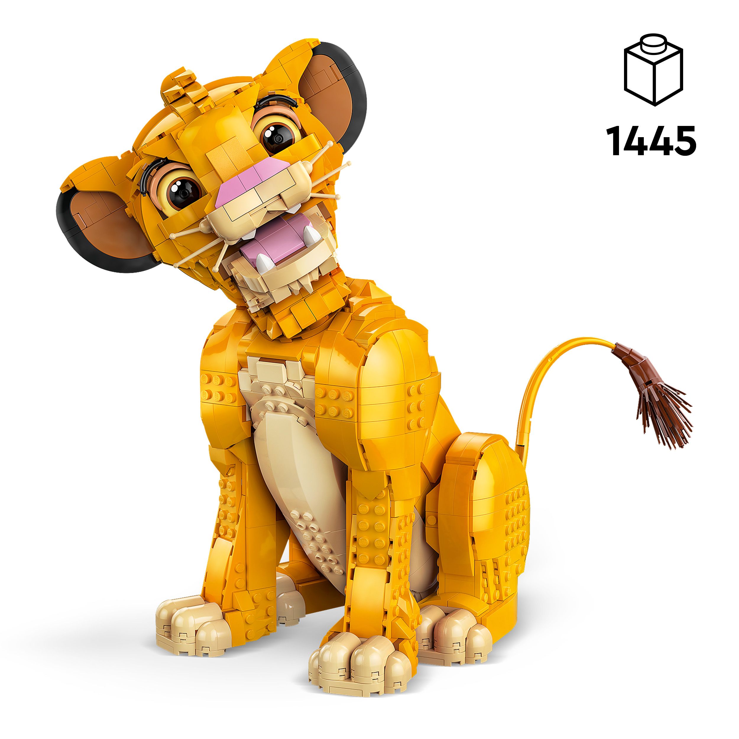 Voir la diapositive 3 : LEGO LEGO ǀ Disney Classic 43247 Simba, le jeune Roi Lion - Figurine d’animal collector