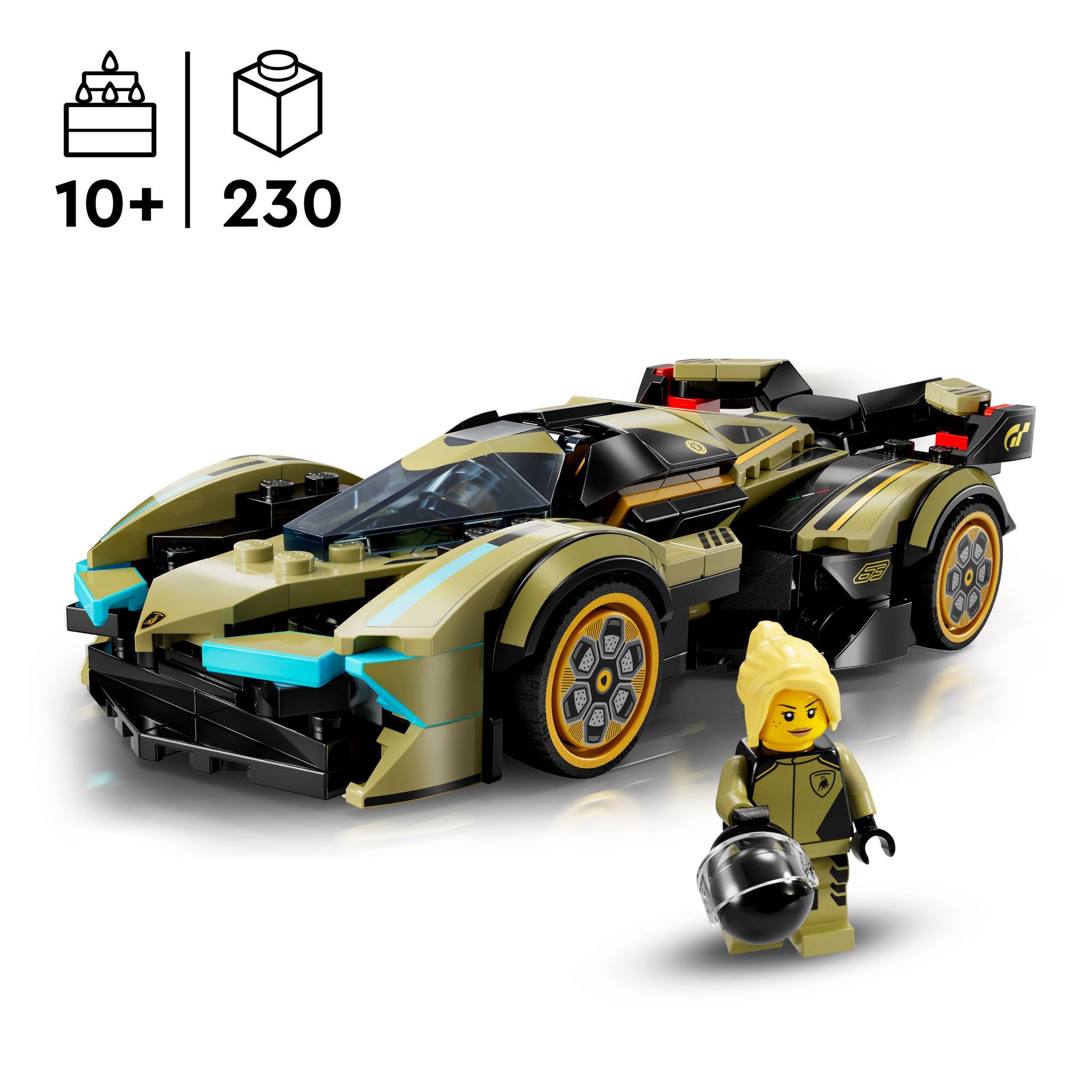 Voir la diapositive 3 : LEGO Speed Champions 76923 - Lamborghini Lambo V12 Vision GT Super Car - Réplique de Véhicule Jouet - Modèle à Construire - Cadeau pour Enfants Garçons et Filles de 10 Ans et plus et Fans de Jeux Vidéo