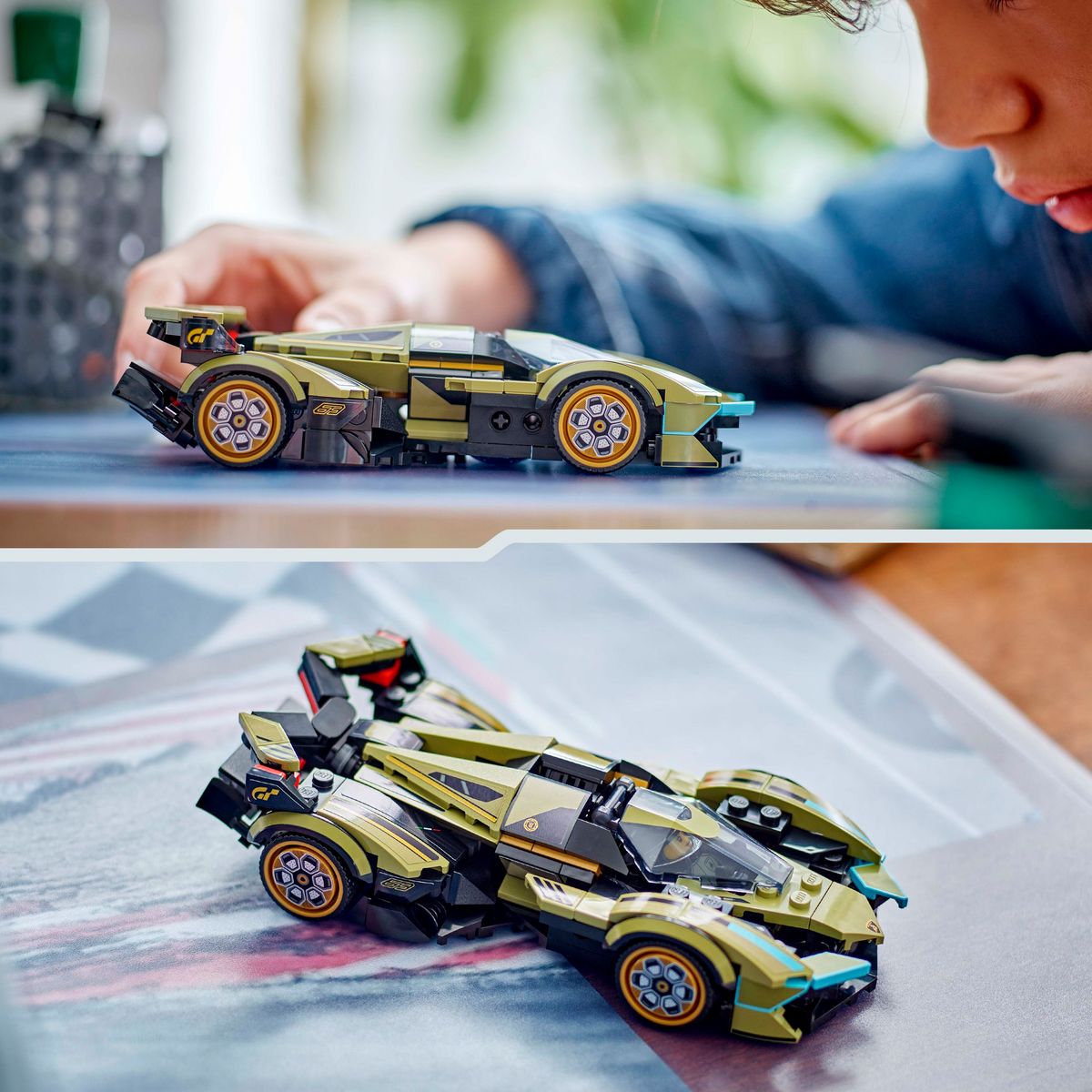 LEGO Speed Champions 76923 - Lamborghini Lambo V12 Vision GT Super Car - Réplique de Véhicule Jouet - Modèle à Construire - Cadeau pour Enfants Garçons et Filles de 10 Ans et plus et Fans de Jeux Vidéo