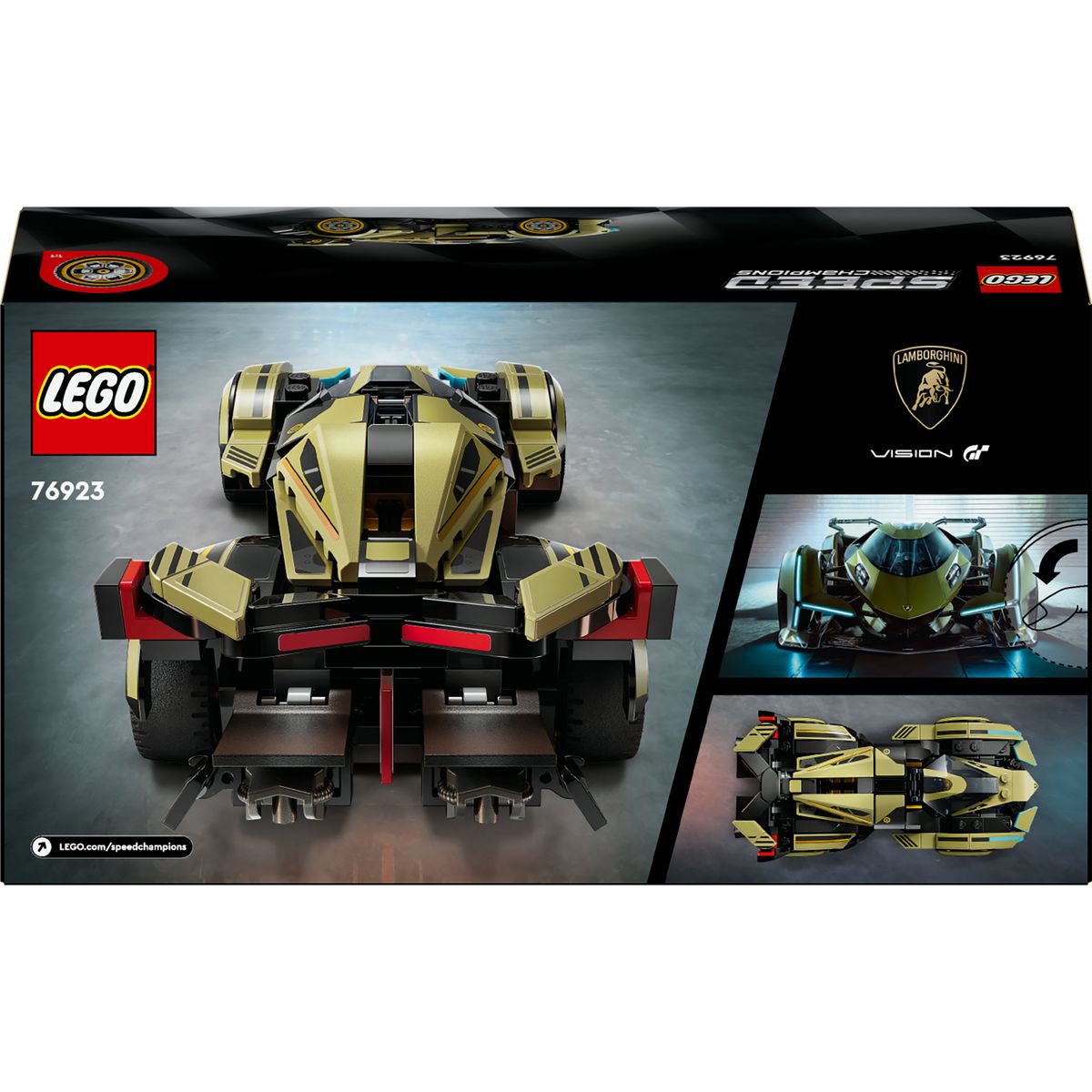 LEGO Speed Champions 76923 - Lamborghini Lambo V12 Vision GT Super Car - Réplique de Véhicule Jouet - Modèle à Construire - Cadeau pour Enfants Garçons et Filles de 10 Ans et plus et Fans de Jeux Vidéo