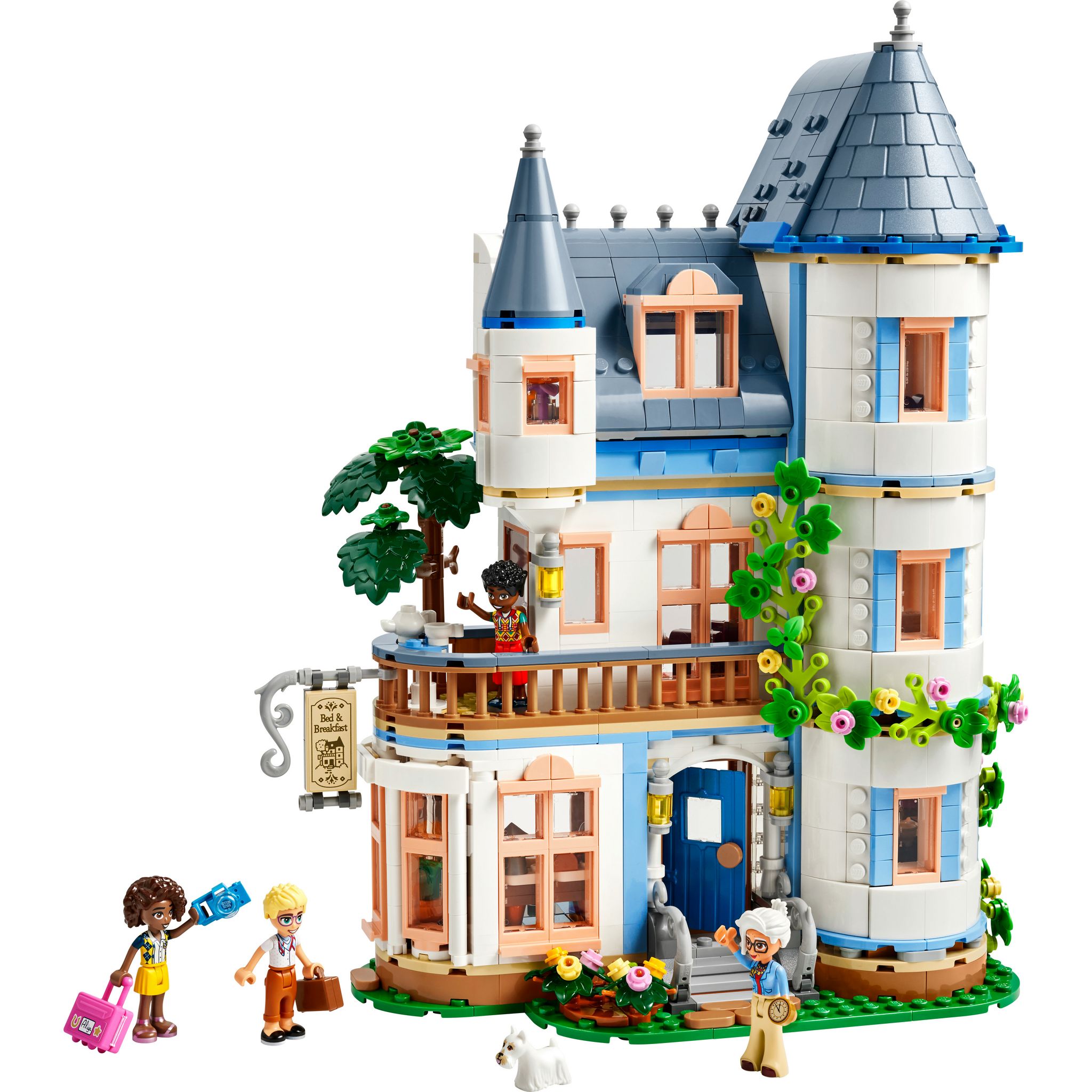 Voir la diapositive 2 : LEGO Friends 42638 -  La Chambre d'Hôte Dans un Château - Set Pour Enfants dès 12 Ans - Avec 4 Mini-poupées, un Chien et des Accessoires