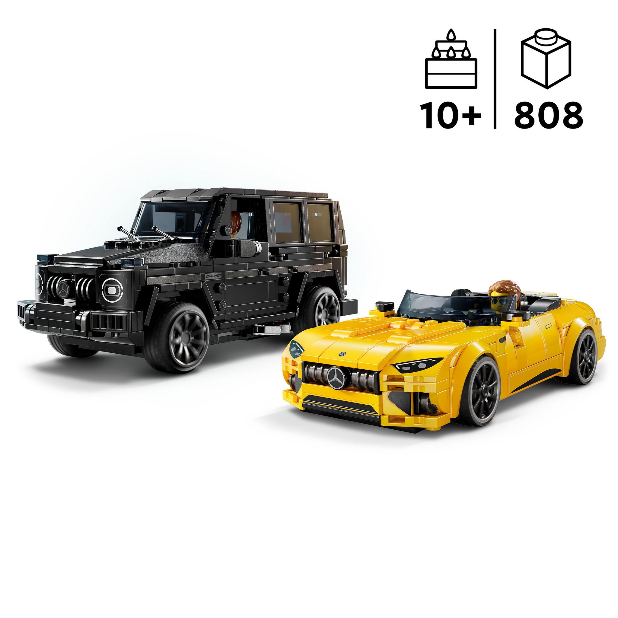 Voir la diapositive 3 : LEGO Speed Champions 76924 - Mercedes-AMG G 63 et Mercedes-AMG SL 63 - Véhicules pour Enfants - 2 Sets à Construire avec 2 Minifigurines de Pilotes, Idée Cadeau pour Garçons et Filles dès 10 Ans