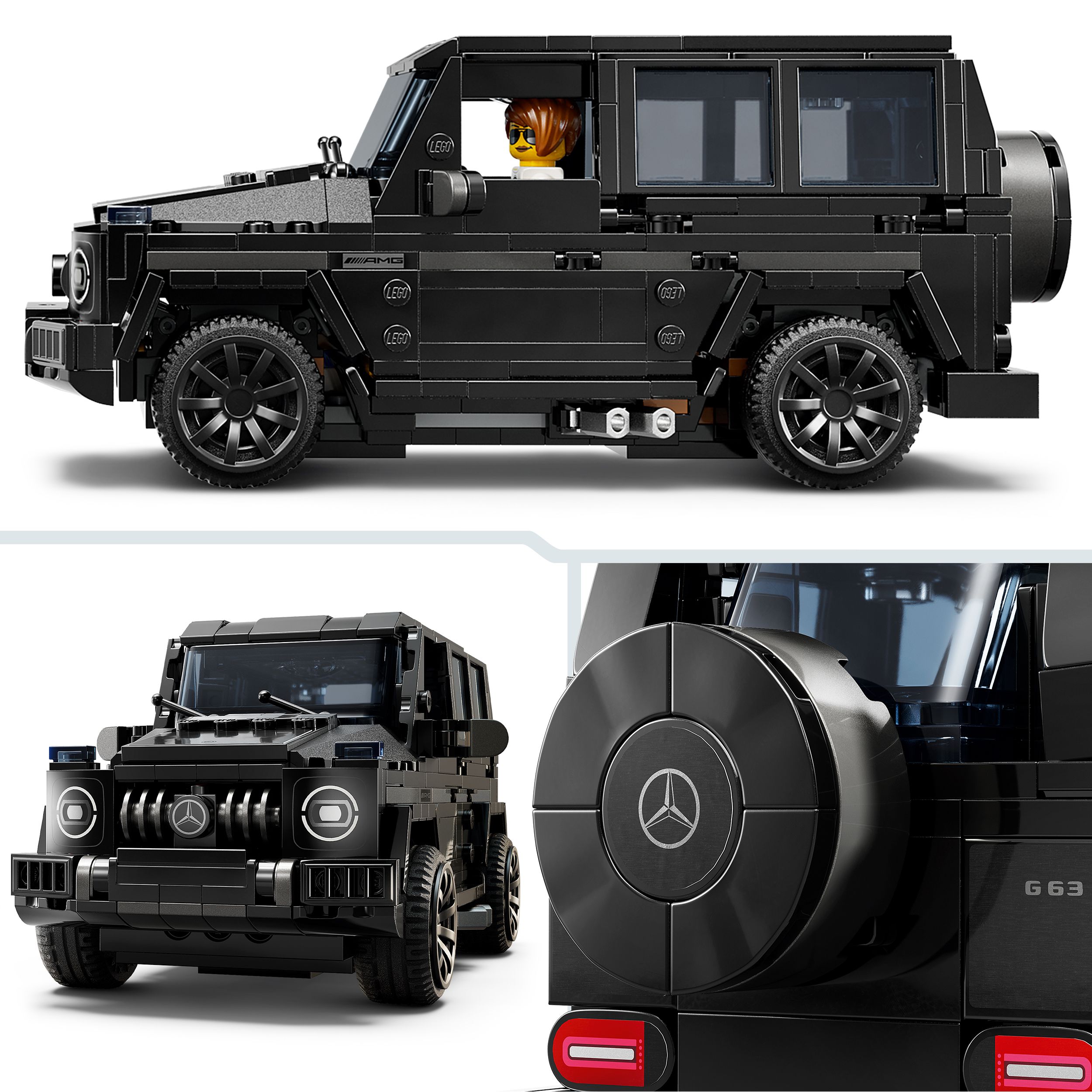Voir la diapositive 5 : LEGO LEGO Speed Champions 76924 Mercedes-AMG G 63 et Mercedes-AMG SL 63, voitures à construire