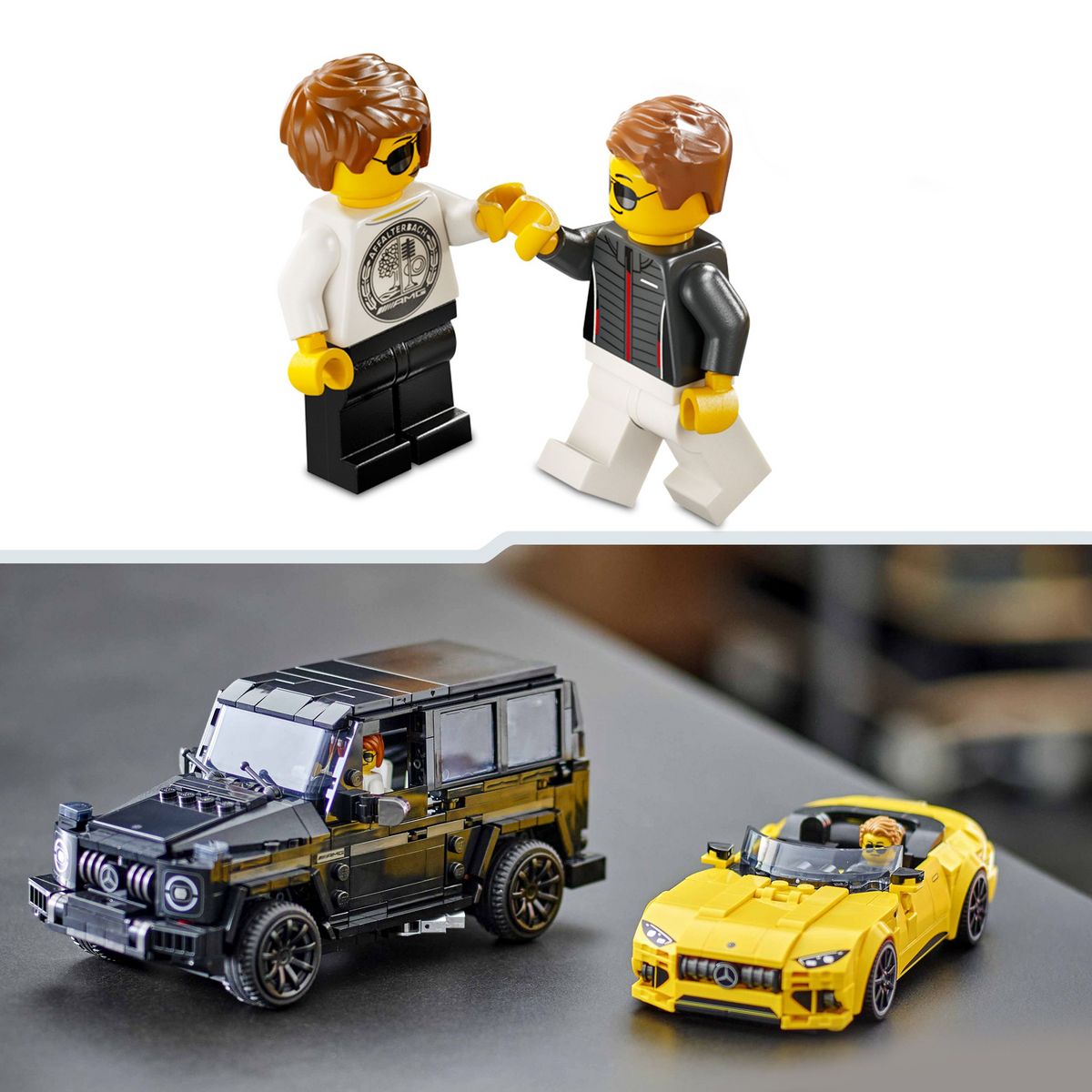 LEGO Speed Champions 76924 - Mercedes-AMG G 63 et Mercedes-AMG SL 63 - Véhicules pour Enfants - 2 Sets à Construire avec 2 Minifigurines de Pilotes, Idée Cadeau pour Garçons et Filles dès 10 Ans