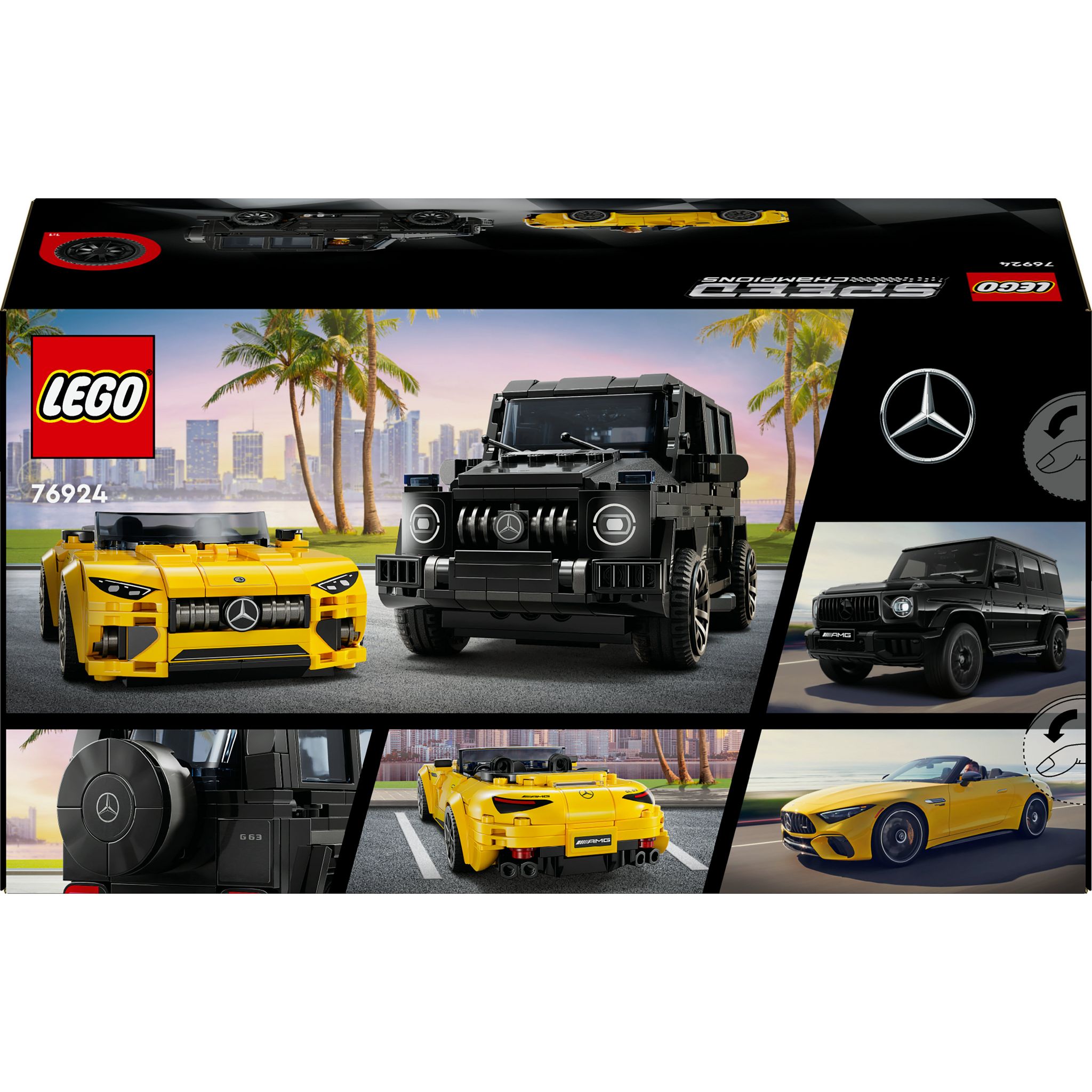 Voir la diapositive 8 : LEGO Speed Champions 76924 - Mercedes-AMG G 63 et Mercedes-AMG SL 63 - Véhicules pour Enfants - 2 Sets à Construire avec 2 Minifigurines de Pilotes, Idée Cadeau pour Garçons et Filles dès 10 Ans