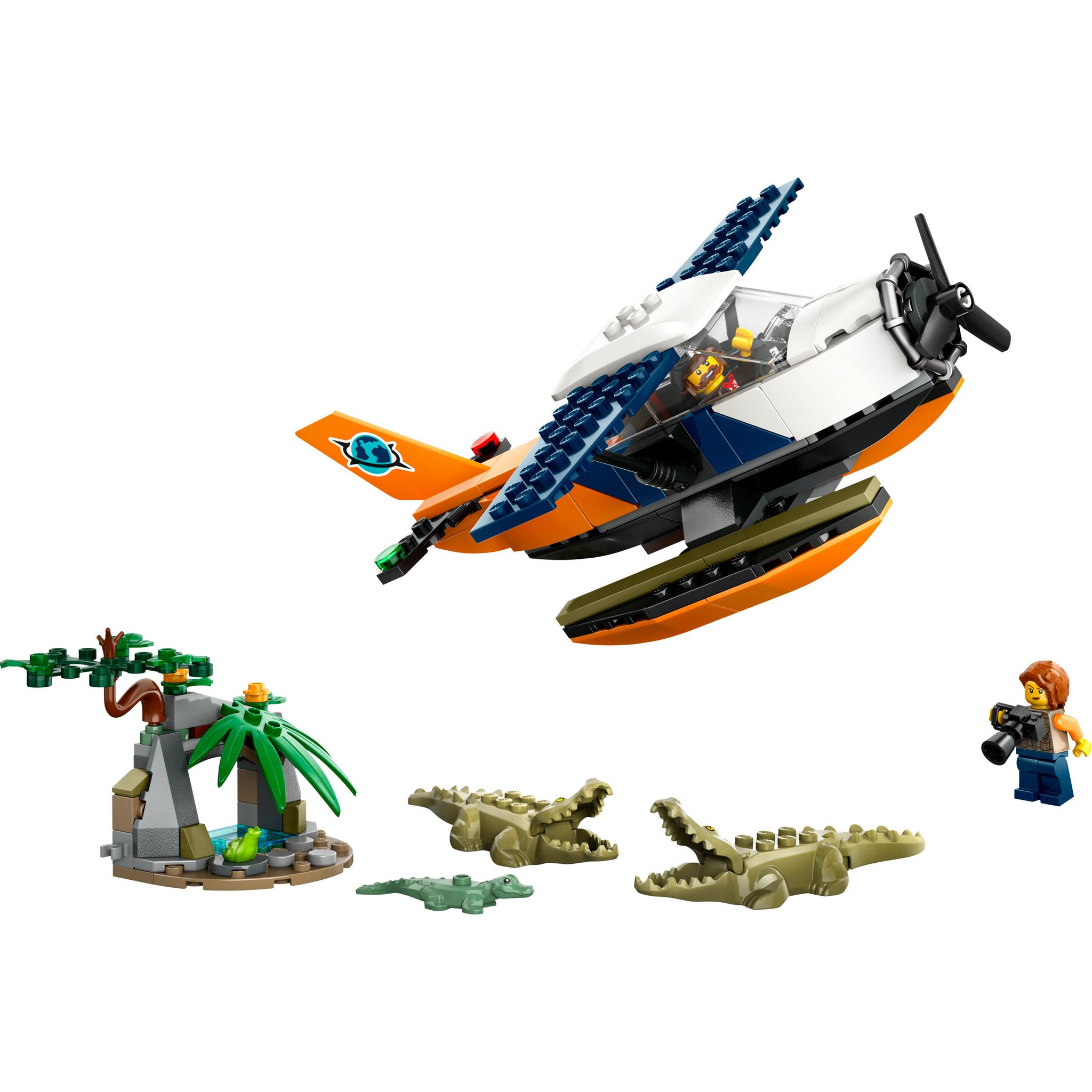 Voir la diapositive 2 : LEGO City 60425 - L'Hydravion de l'Explorateur de la Jungle - Jouet Pour Garçons et Filles à Partir de 6 Ans - Cadeau Amusant