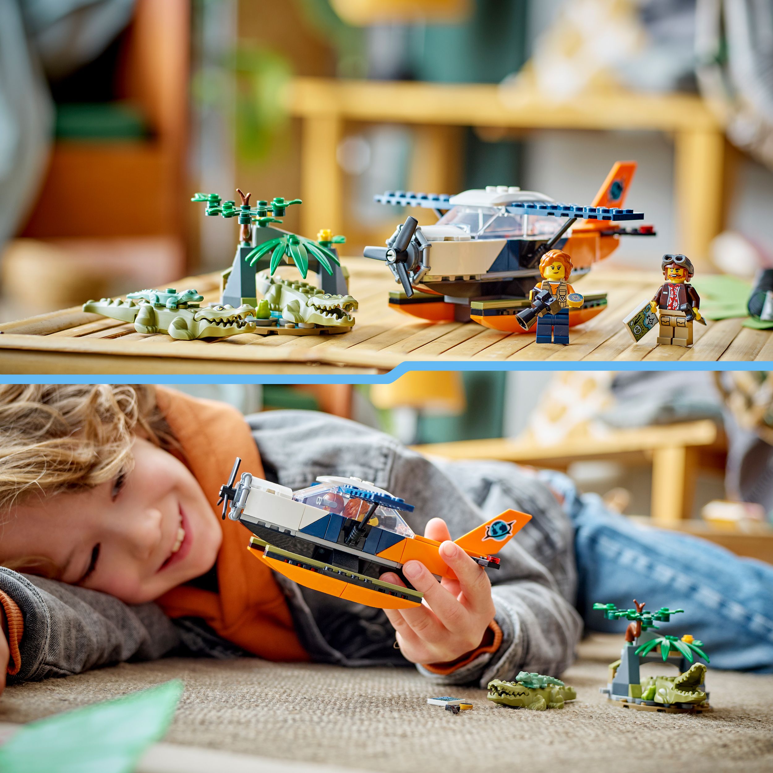 Voir la diapositive 6 : LEGO City 60425 - L'Hydravion de l'Explorateur de la Jungle - Jouet Pour Garçons et Filles à Partir de 6 Ans - Cadeau Amusant