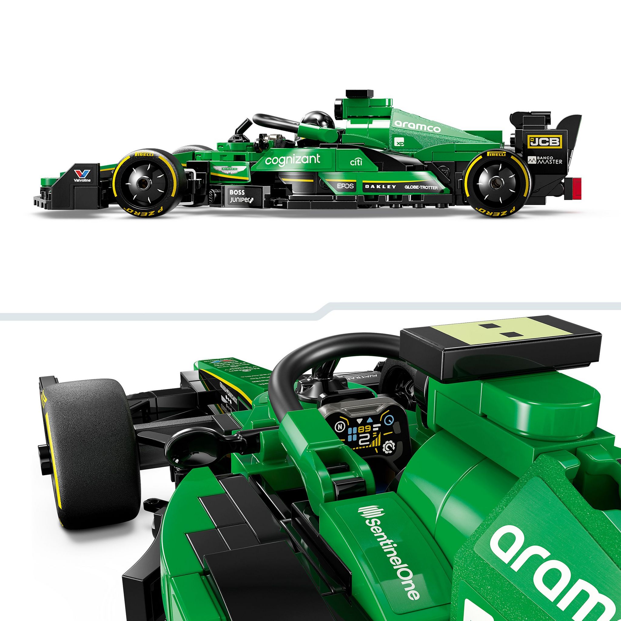 Voir la diapositive 4 : LEGO Speed Champions 76925 - Aston Martin Safety Car & AMR23, Set de Construction - Inclut Deux Minifigurines et 2 Répliques de Véhicules