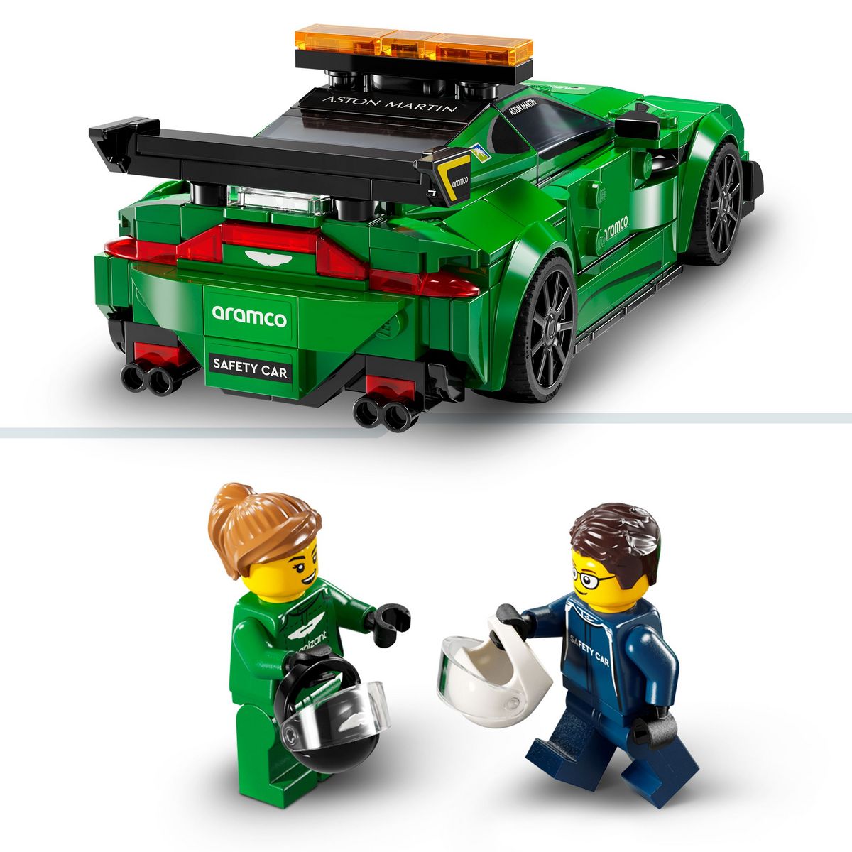 LEGO Speed Champions 76925 - Aston Martin Safety Car & AMR23, Set de Construction - Inclut Deux Minifigurines et 2 Répliques de Véhicules
