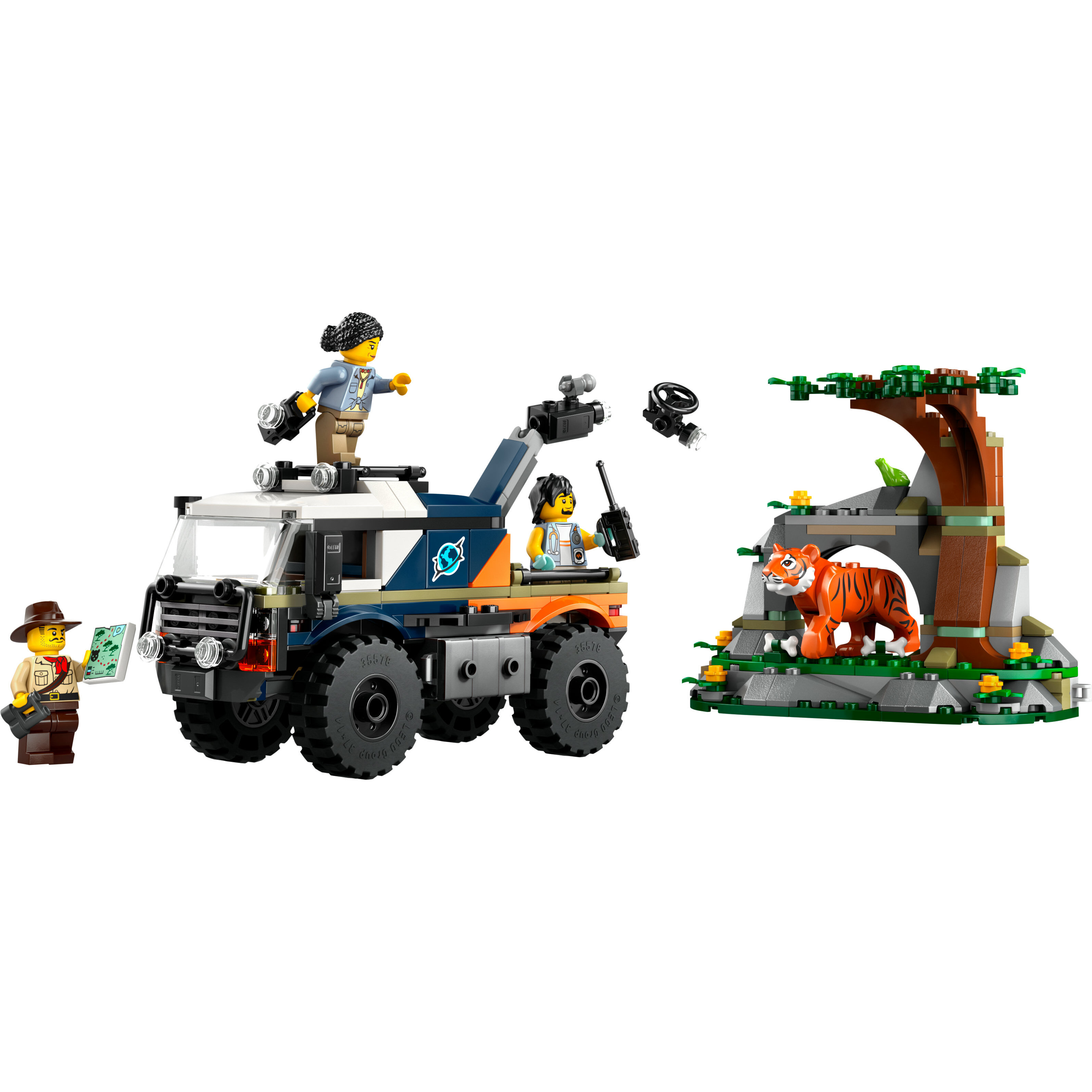 Voir la diapositive 2 : LEGO Coty 60426 - Le Camion Tout-terrain de l'Explorateur de la Jungle - Jouet pour Enfants Garçons et Filles dès 6 Ans - Cadeau Amusant - Véhicule Aventure - 3 Minifigurines d'Aventuriers