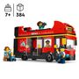Voir la diapositive 3 : LEGO City 60407 - Le Bus Rouge à Deux Étages, Car Jouet, Véhicule Pour Enfants Garçons et Filles dès 7 Ans, Cadeau de Fêtes ou d'Anniversaire, 5 Personnages Dont un Bébé et une Poussette
