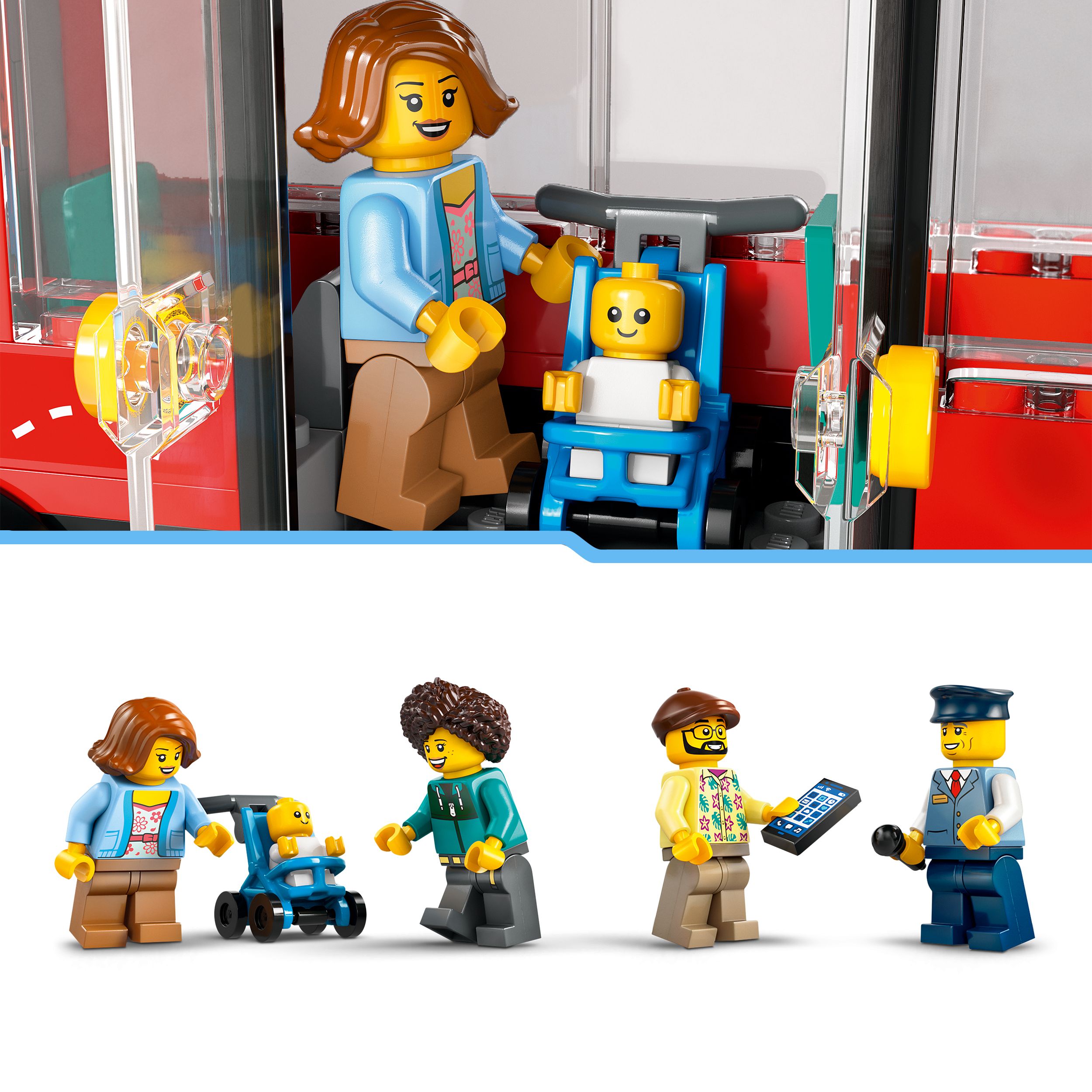 Voir la diapositive 5 : LEGO LEGO® City 60407 Le bus rouge à deux étages, bus jouet, véhicule pour enfants dès 7 ans