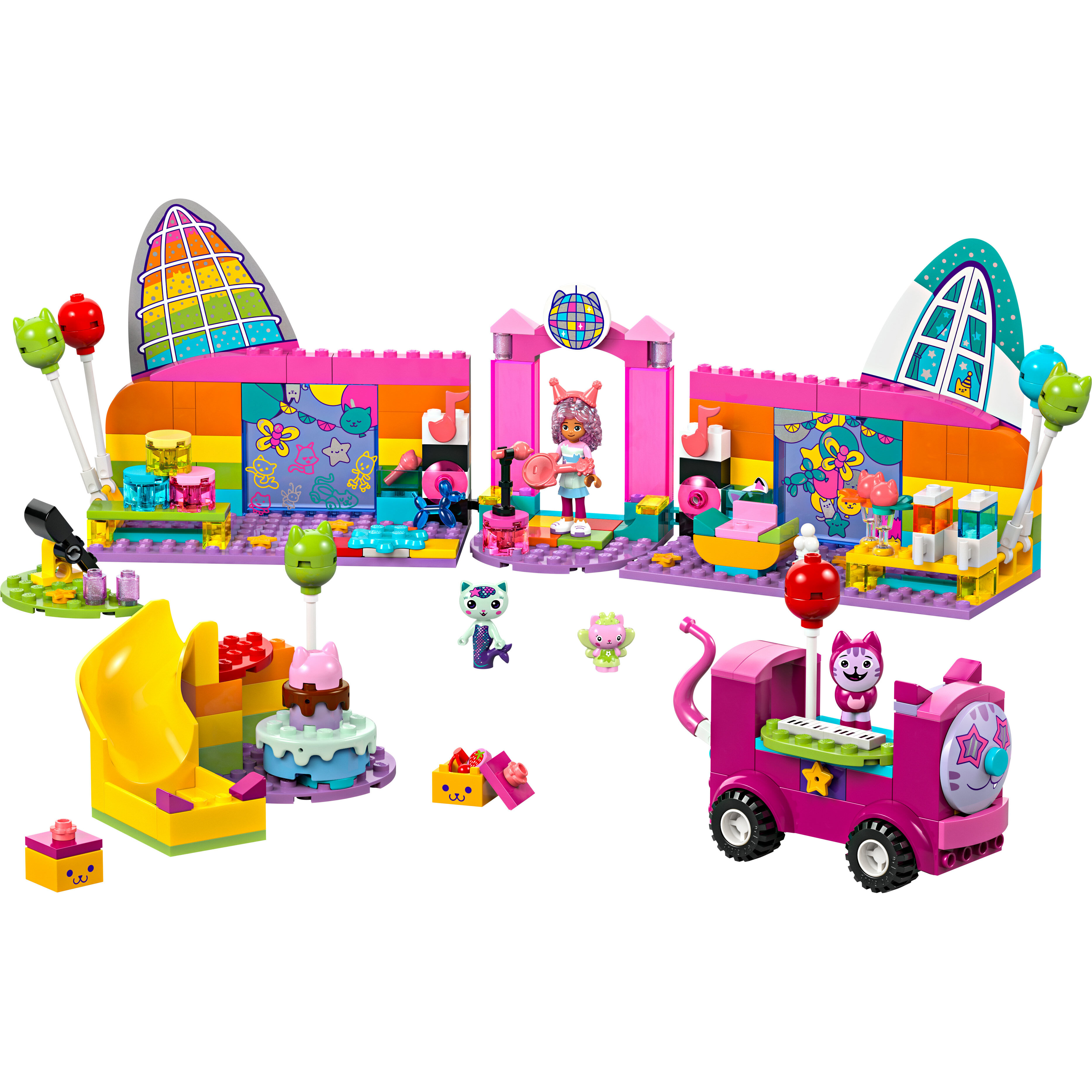 Voir la diapositive 2 : LEGO Gabby et la Maison Magique 10797 - Le Miaousic-hall de Gabby - Jouet avec un DJ, Incluant un Toboggan et des Figurines d'Animaux - Jeu de Rôle pour les Enfants Filles et Garçons dès 4 Ans