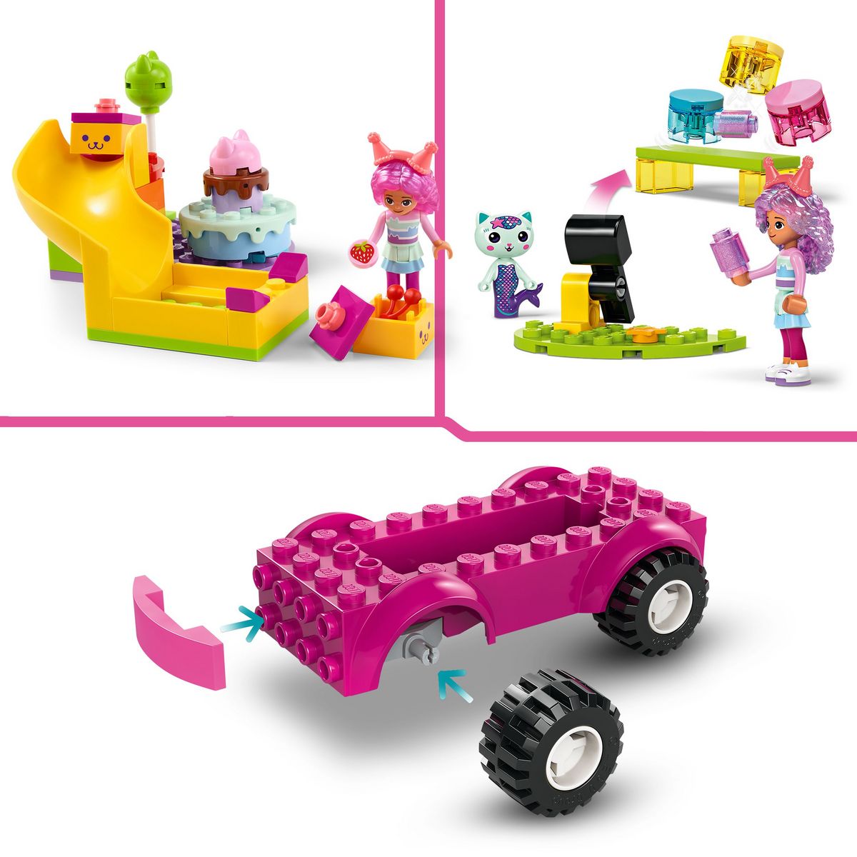 LEGO Gabby et la Maison Magique 10797 - Le Miaousic-hall de Gabby - Jouet avec un DJ, Incluant un Toboggan et des Figurines d'Animaux - Jeu de Rôle pour les Enfants Filles et Garçons dès 4 Ans