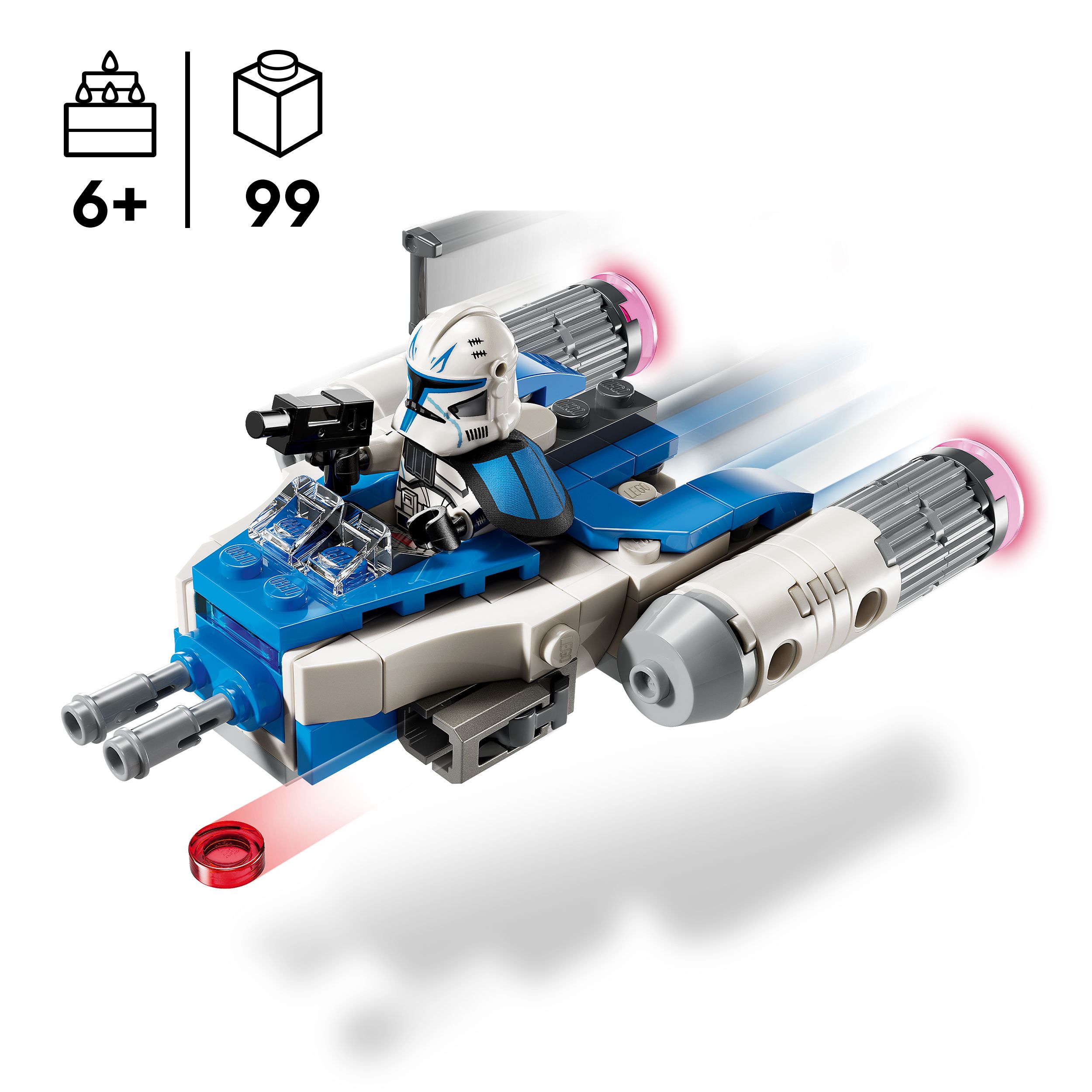 Voir la diapositive 3 : LEGO Star Wars 75391 - The Clone Wars Le Microfighter Y-Wing du Capitaine Rex