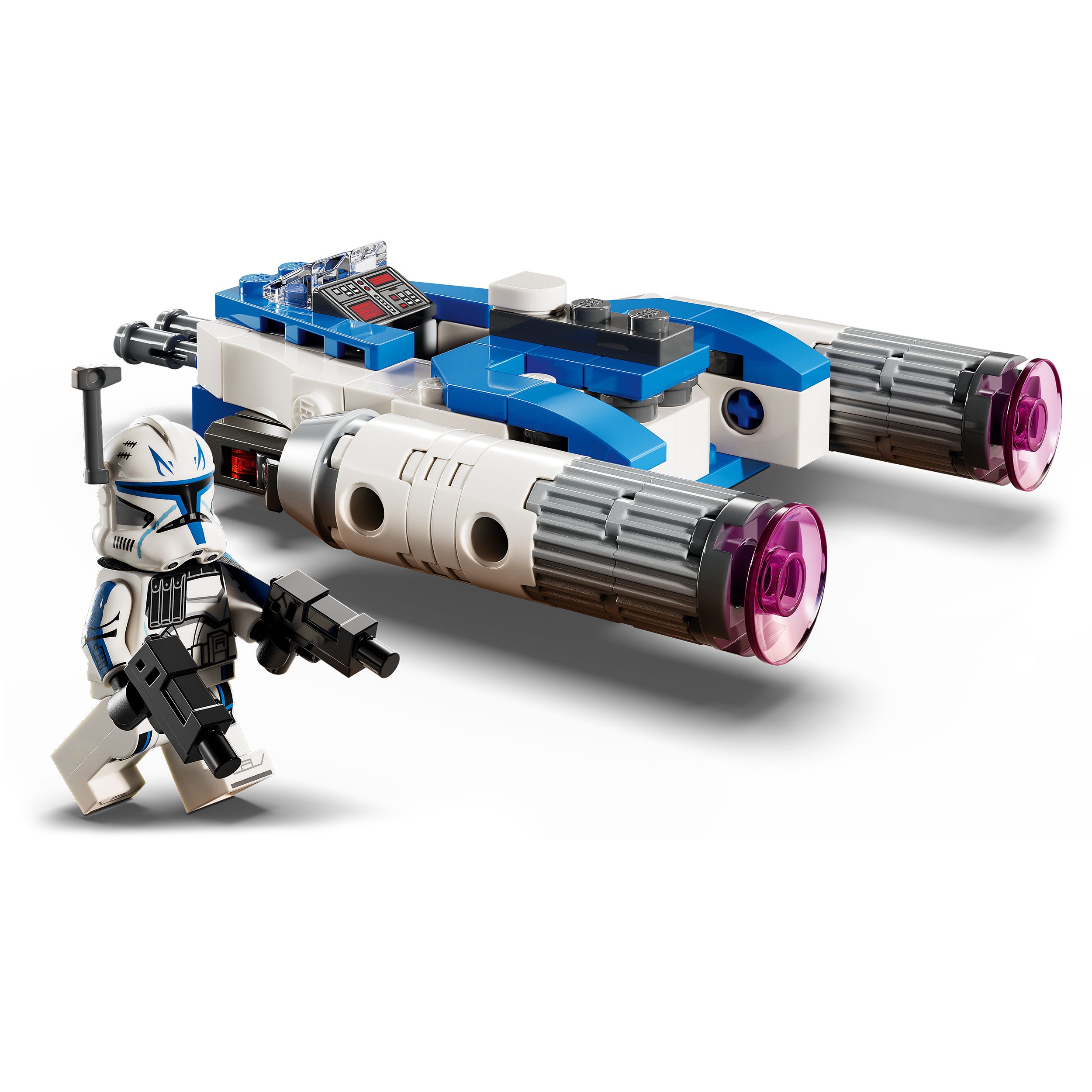 Voir la diapositive 4 : LEGO Star Wars 75391 - The Clone Wars Le Microfighter Y-Wing du Capitaine Rex