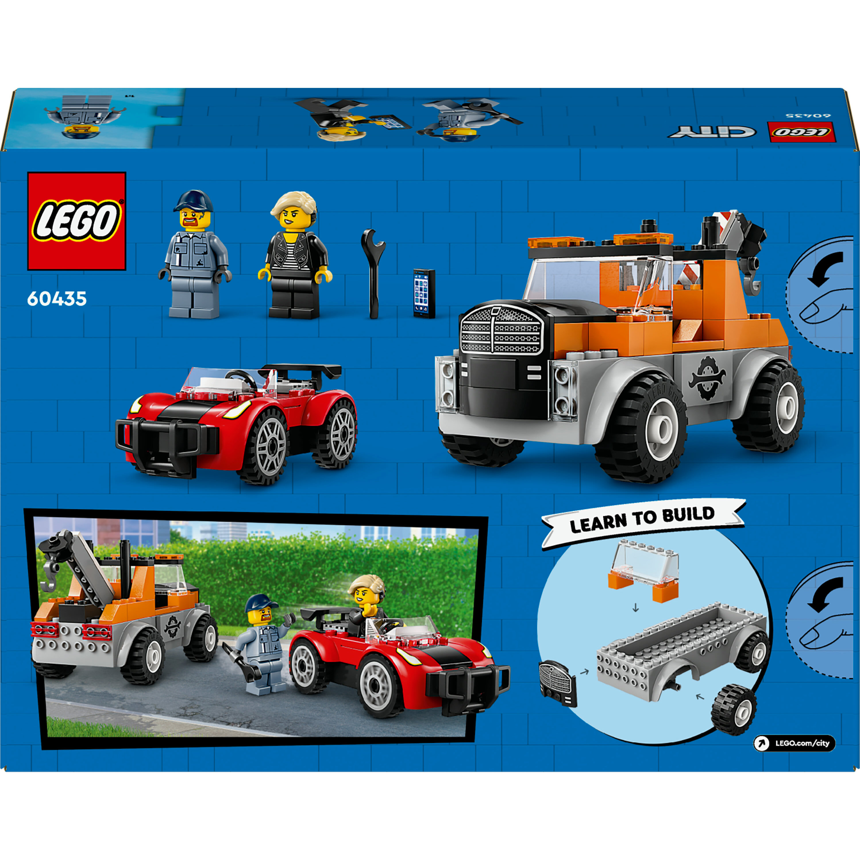 Voir la diapositive 7 : CITY City 60435 -  La Dépanneuse et la Voiture de Sport, Jouet de Construction pour Enfants Garçons et Filles dès 4 Ans, Cadeau d'Anniversaire, Minifigurines et des Accessoires dont un Implant Cochléaire
