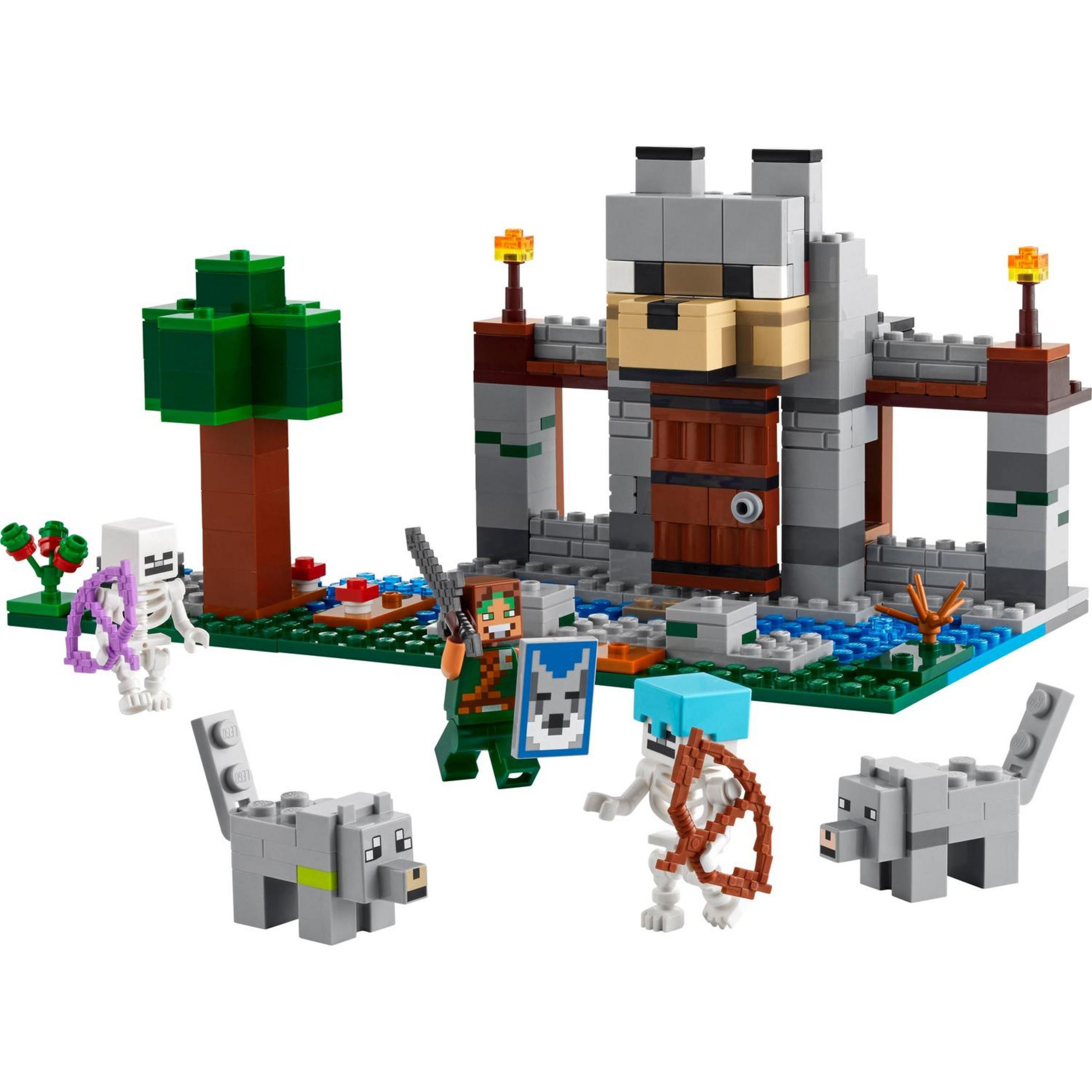 Voir la diapositive 2 : LEGO Minecraft 21261 - La Forteresse du Loup - Set sur le Thème du Squelette - Jouet d'Exploration Pour les Enfants Garçons et Filles dès 8 Ans - Construction d'un Château et Aventures 21261